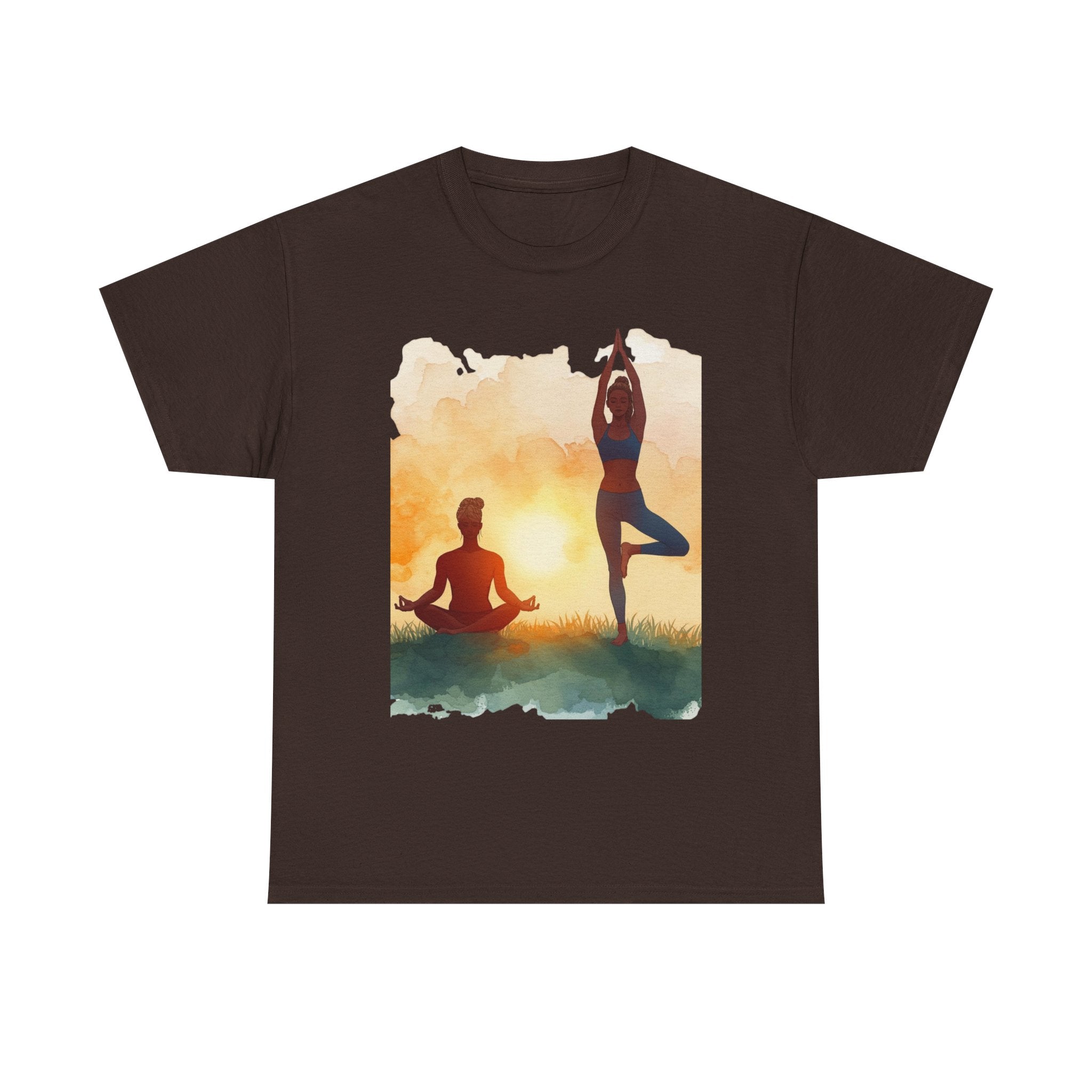 Yoga Sunset Tee — Meditation & Balance T-Shirt