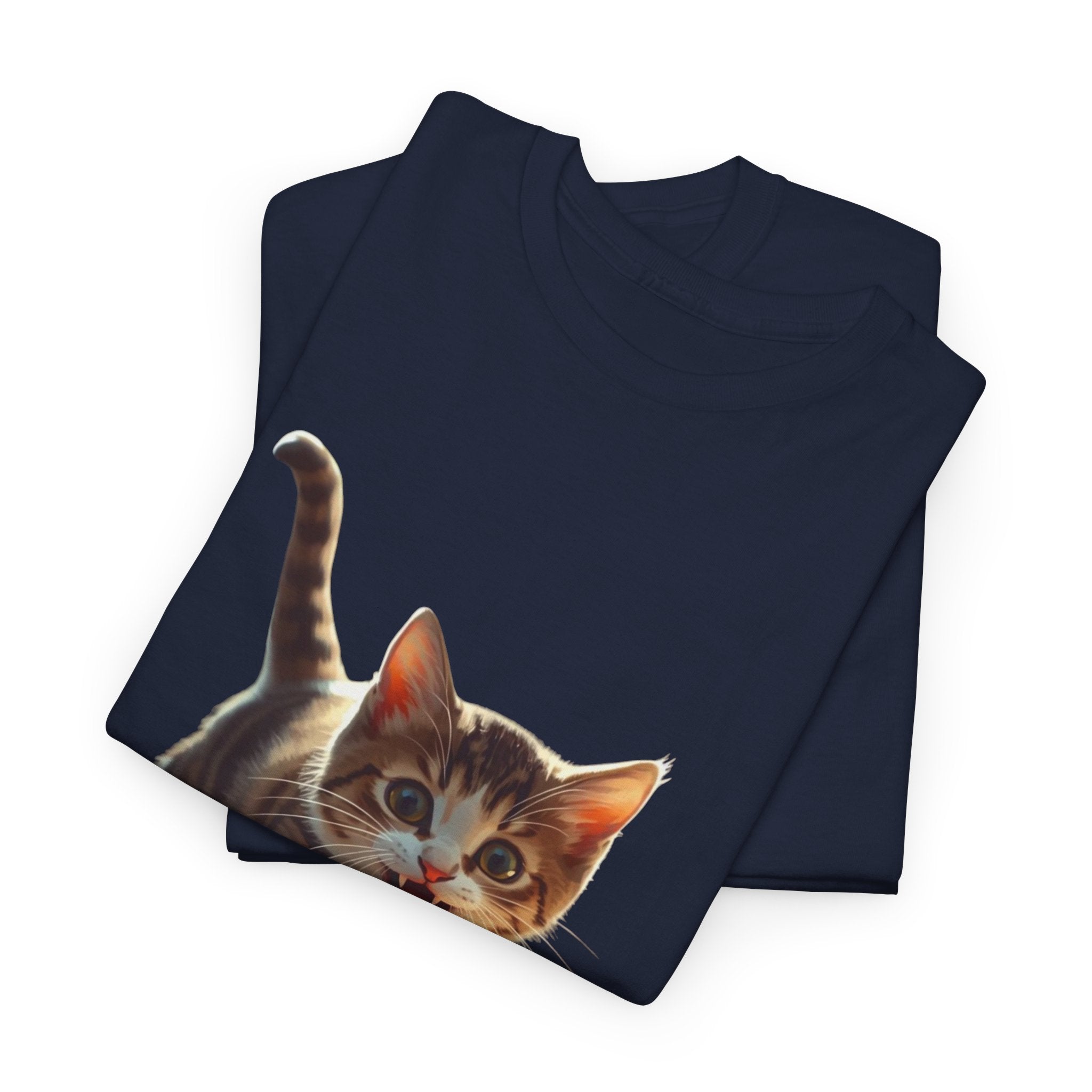 Kitten Graphic Tee — Cute Running Cat T-Shirt for Cat Lovers