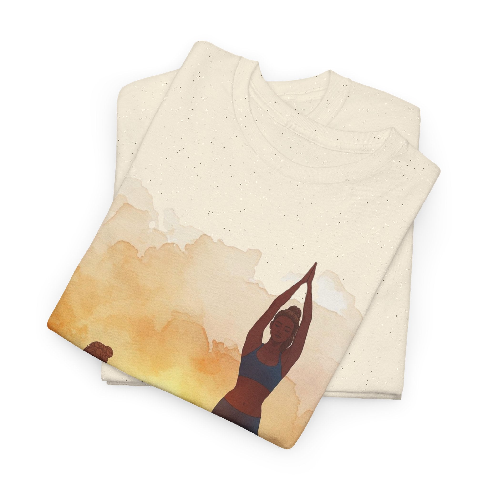 Yoga Sunset Tee — Meditation & Balance T-Shirt