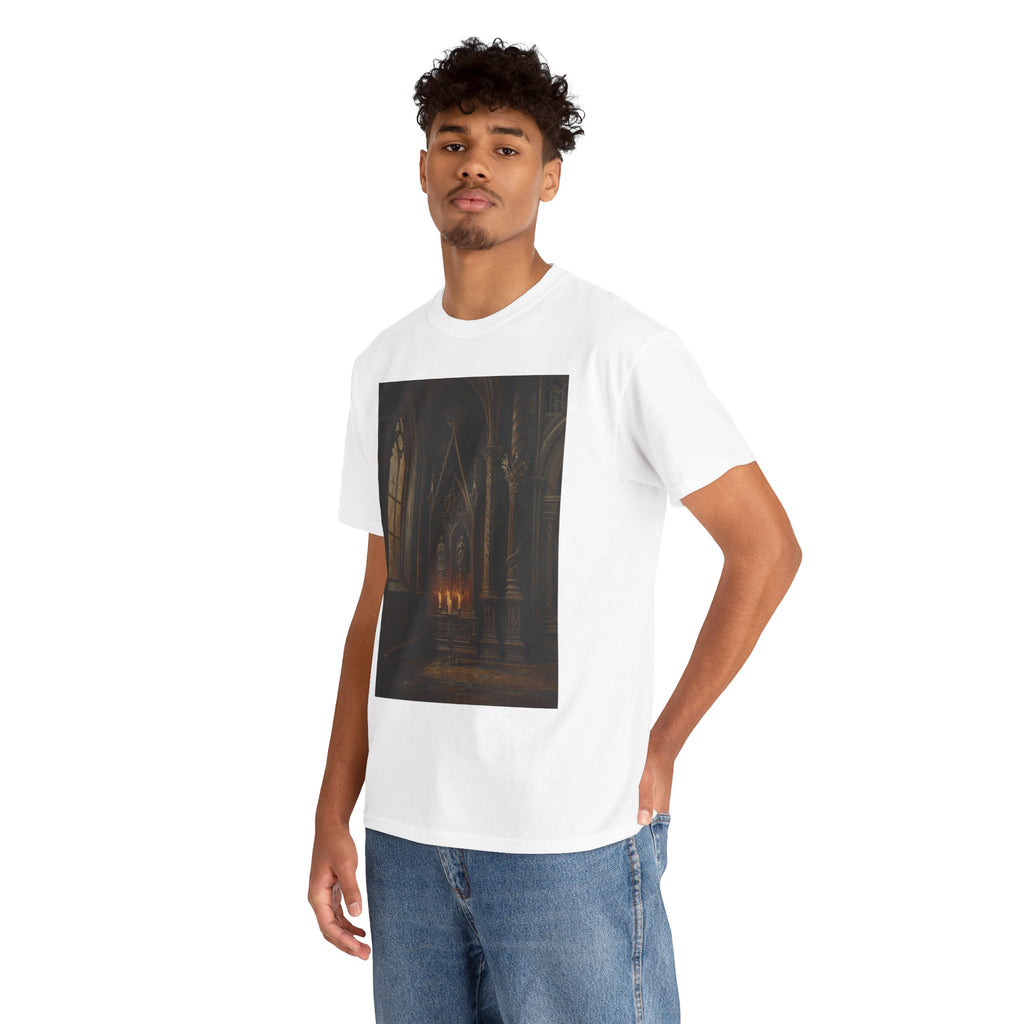 Gothic Cathedral Candlelight T-Shirt