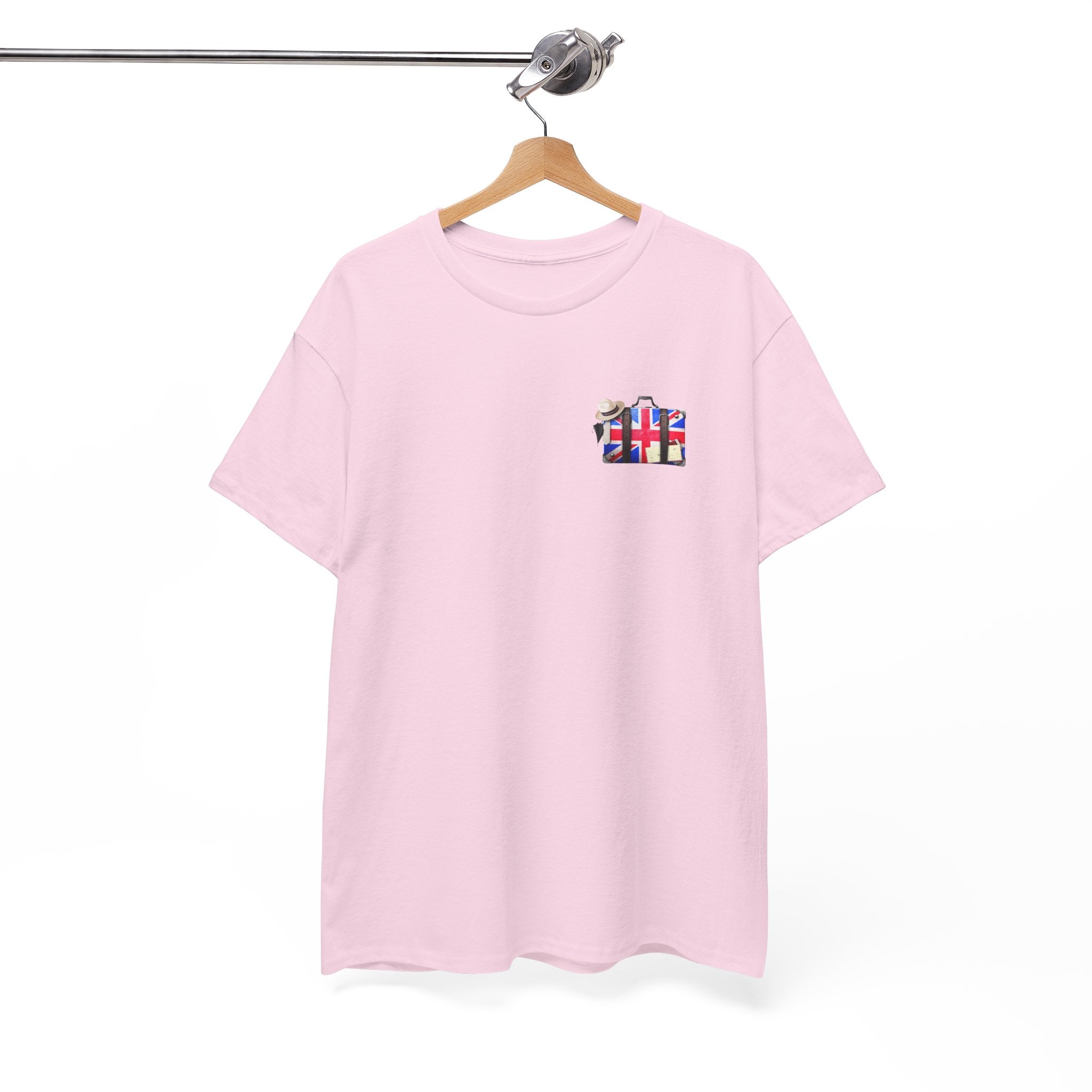 Travel Tee — Union Jack Suitcase Graphic T-Shirt
