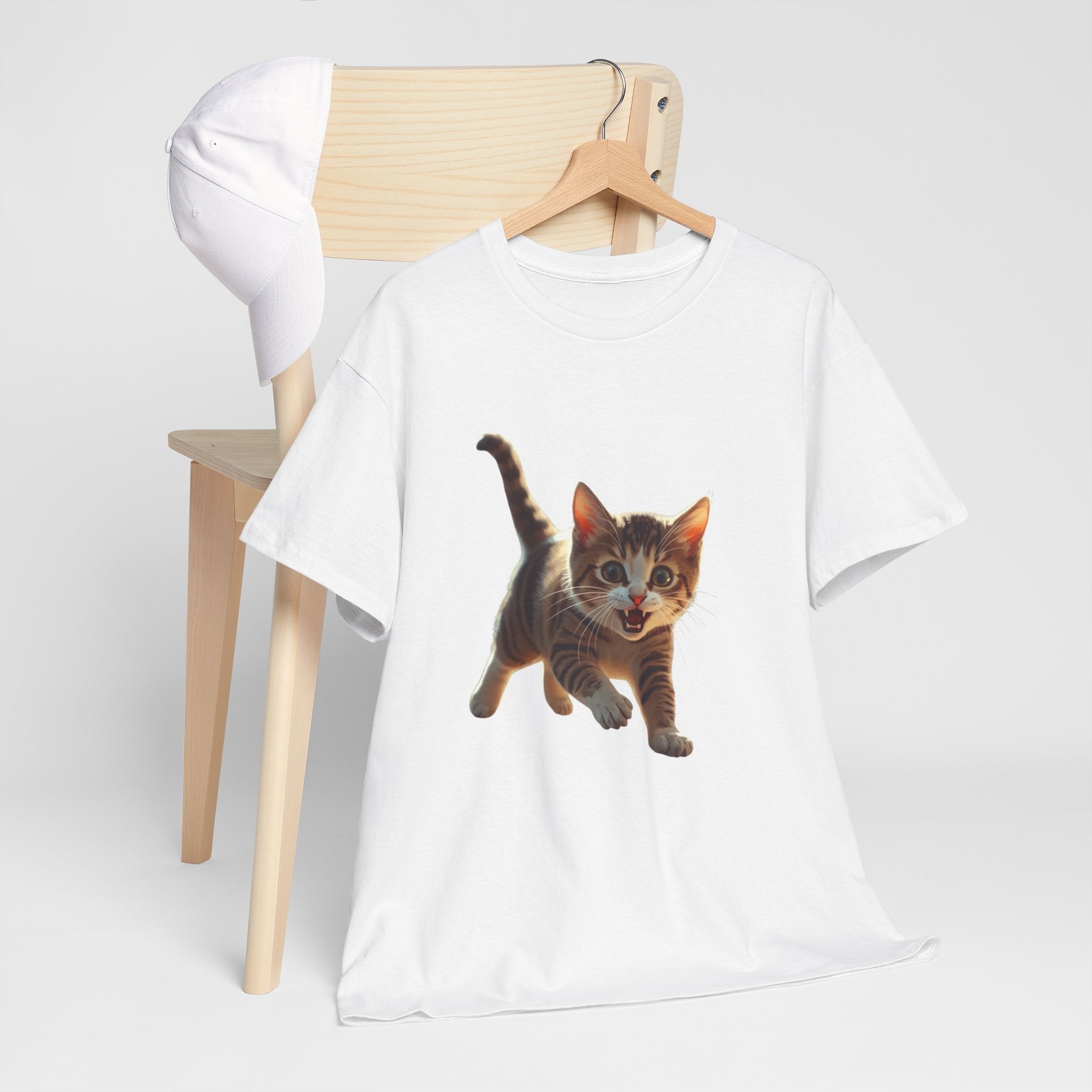 Kitten Graphic Tee — Cute Running Cat T-Shirt for Cat Lovers
