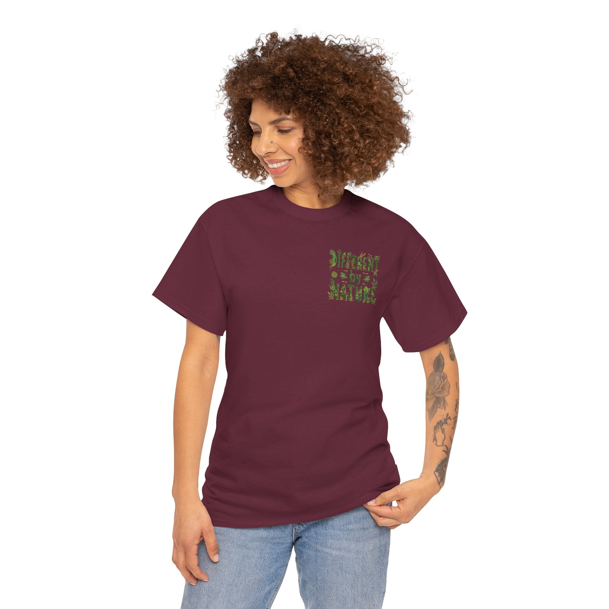 Different By Nature T-Shirt — Botanical Graphic Tee