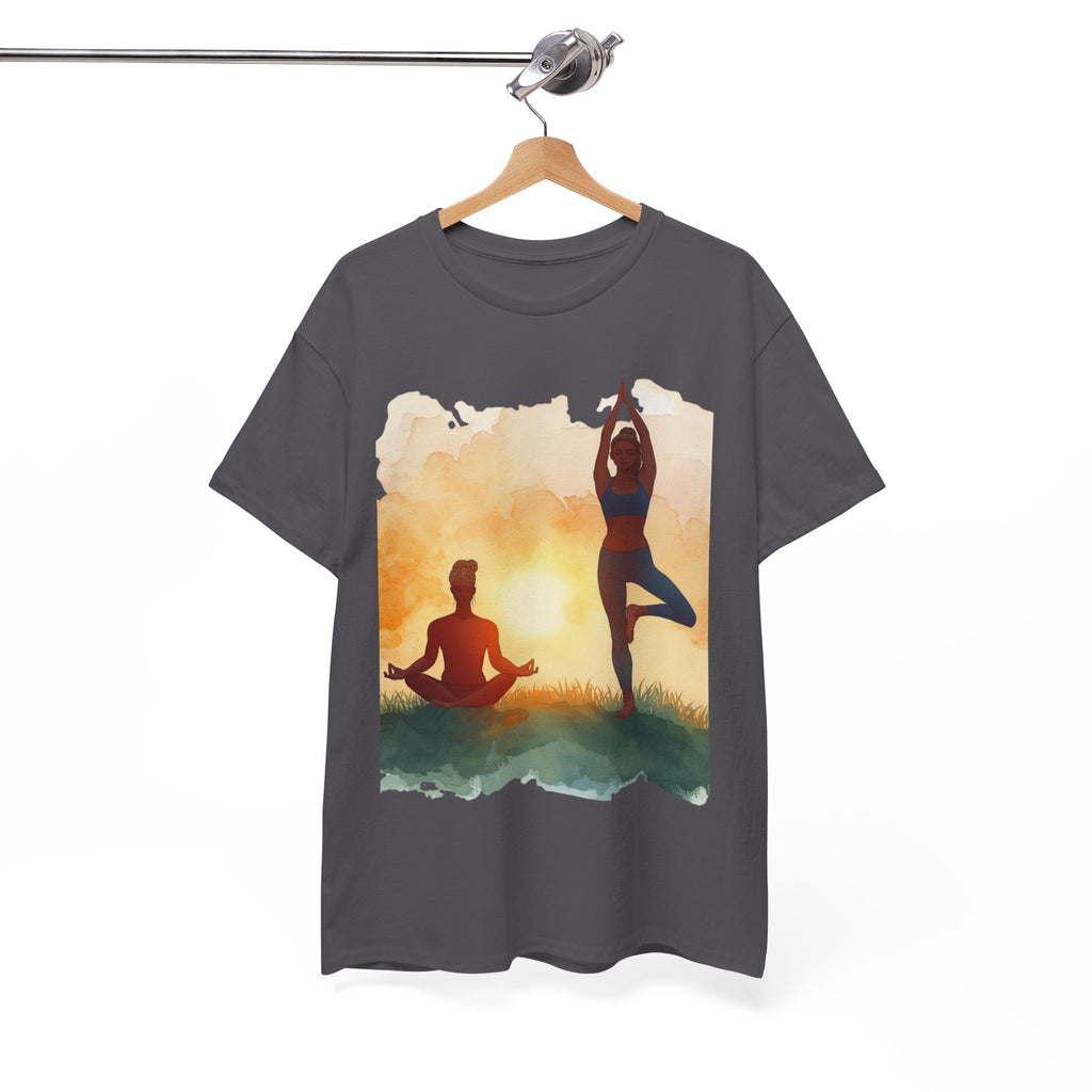 Yoga Sunset Tee — Meditation & Balance T-Shirt