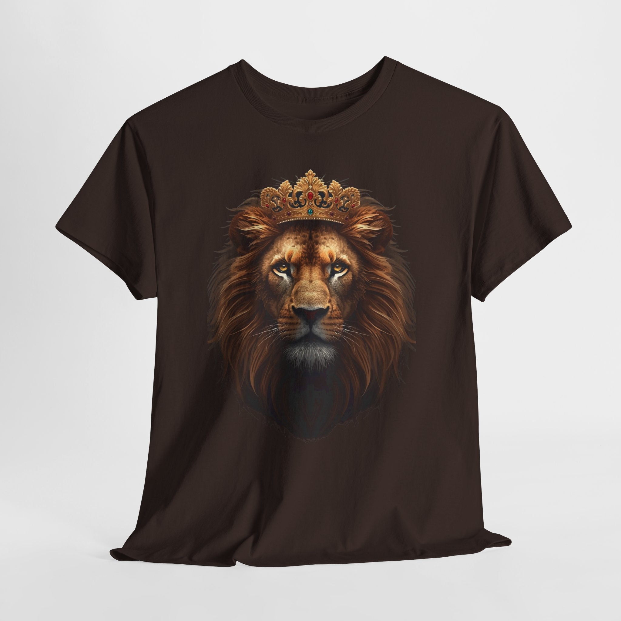 Lion King Crown T-Shirt — Regal Lion Face Graphic Tee