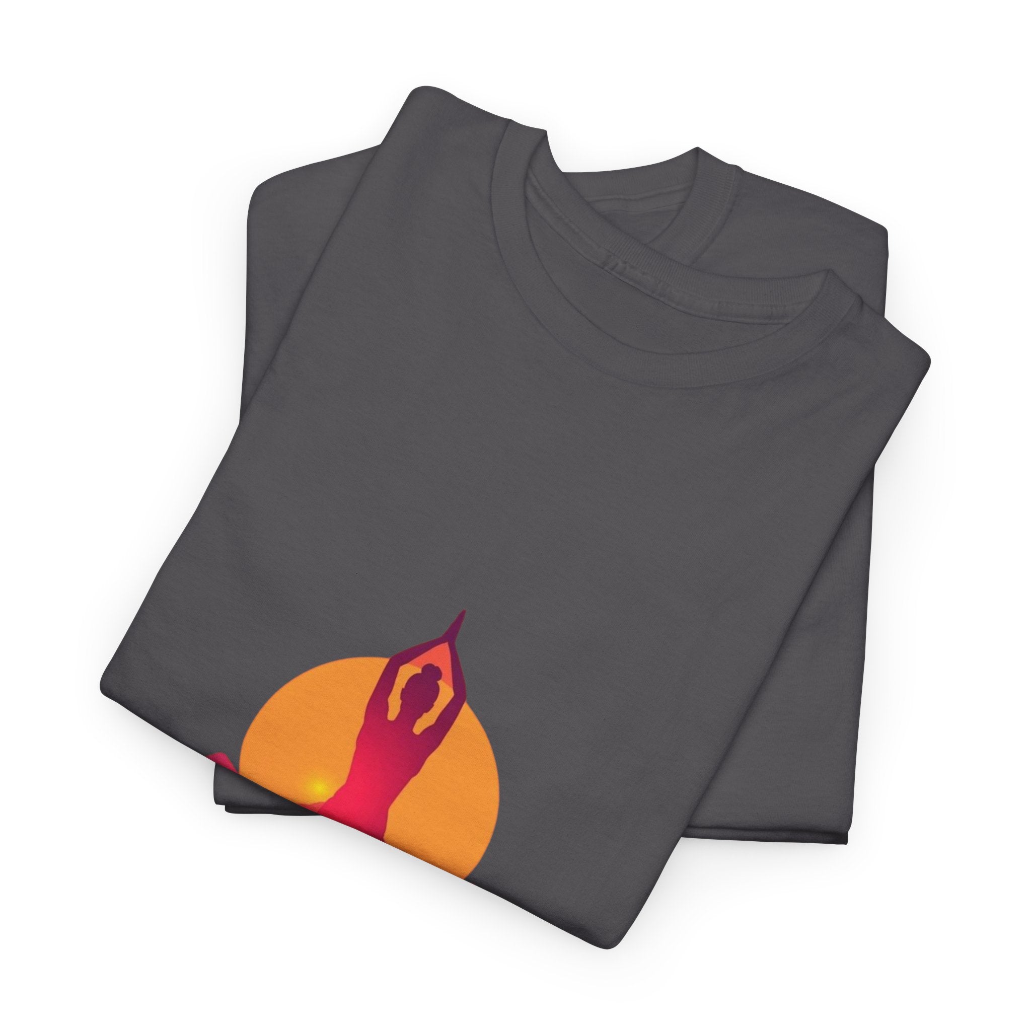 Yoga Sunset Tee — Mountain Sunrise Meditation Graphic T-Shirt