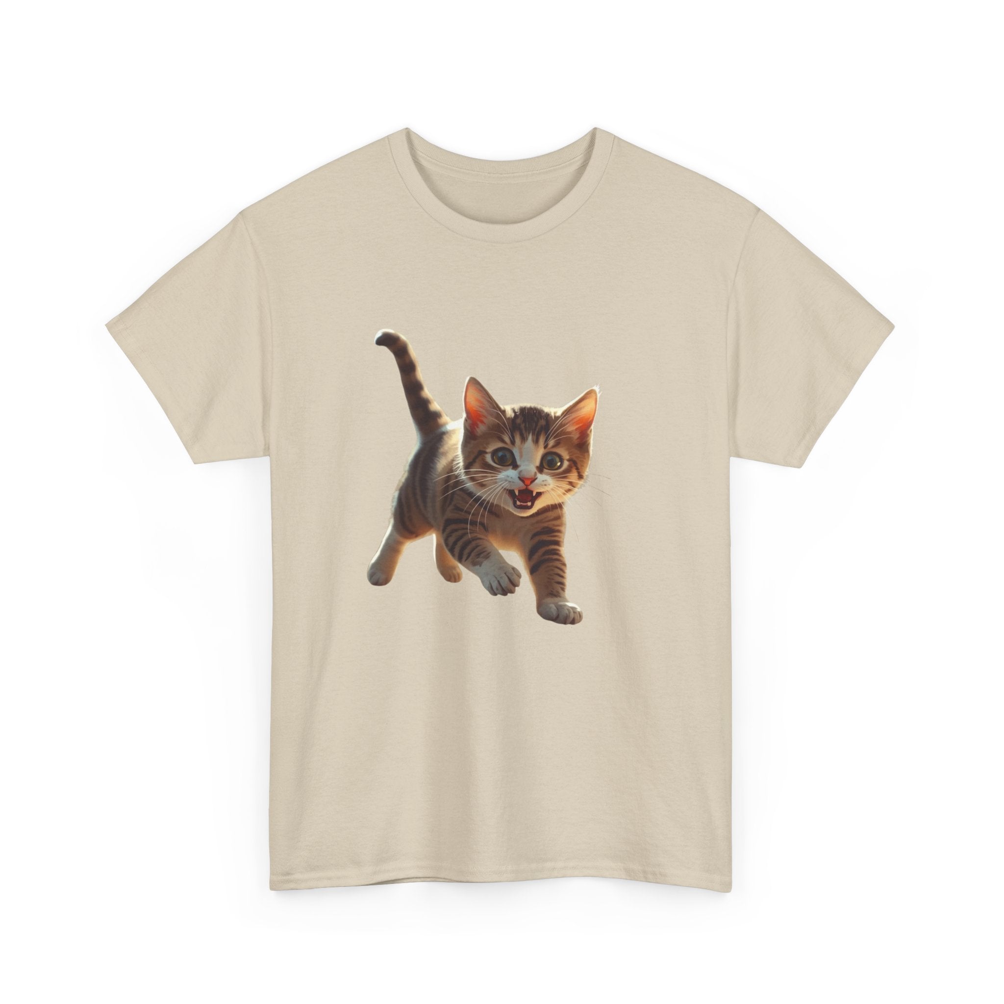 Kitten Graphic Tee — Cute Running Cat T-Shirt for Cat Lovers