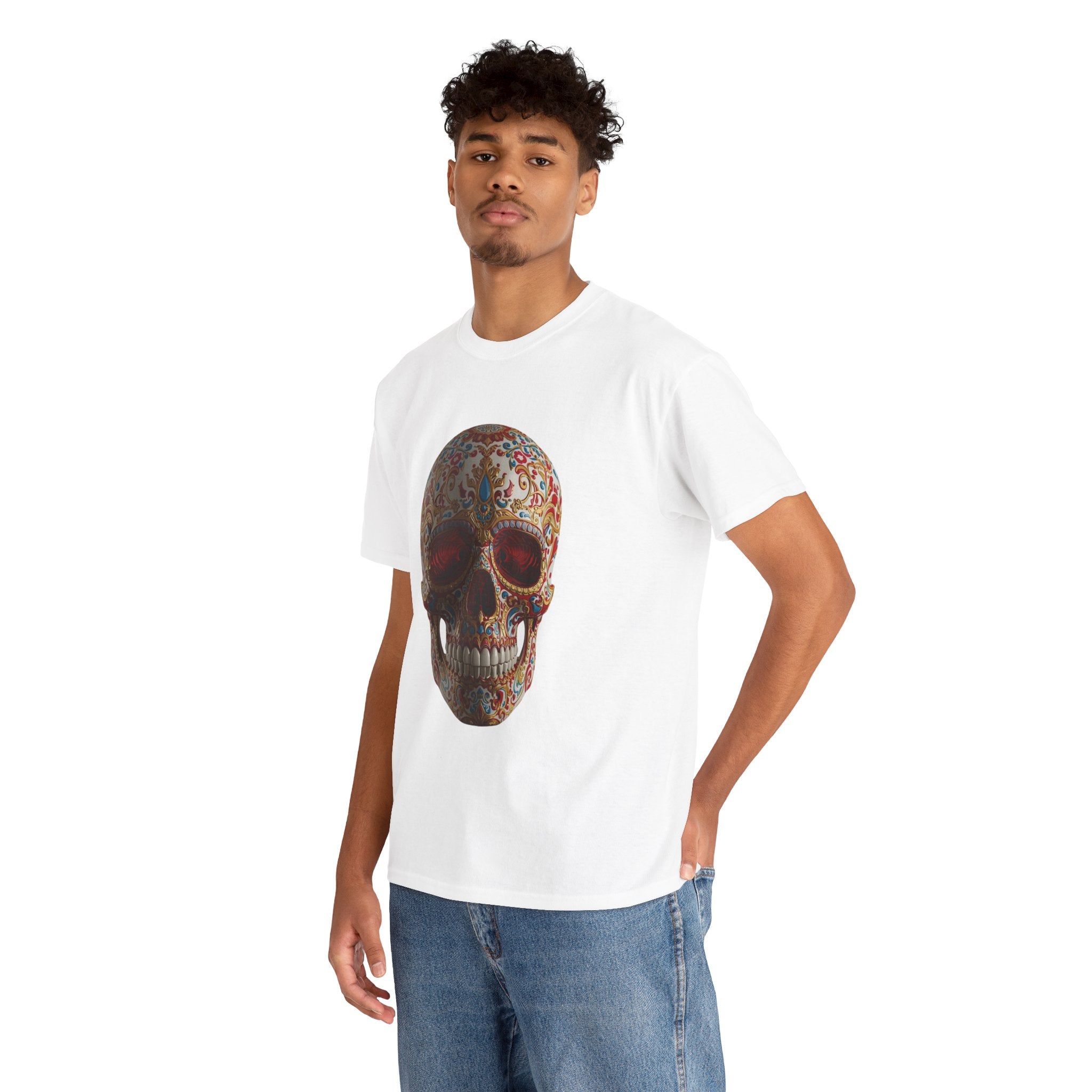 Sugar Skull T-Shirt — Day of the Dead Floral Skull Tee
