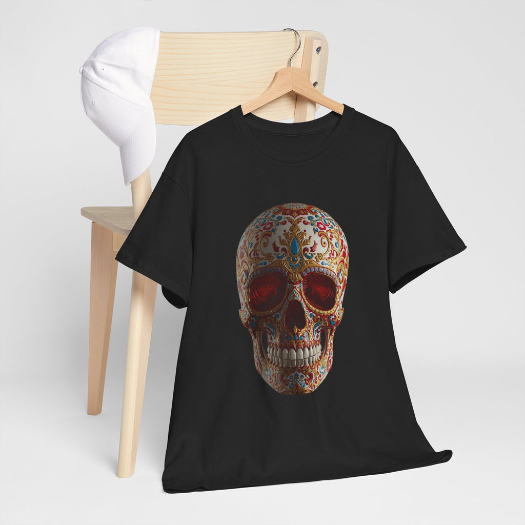 Sugar Skull T-Shirt — Day of the Dead Floral Skull Tee