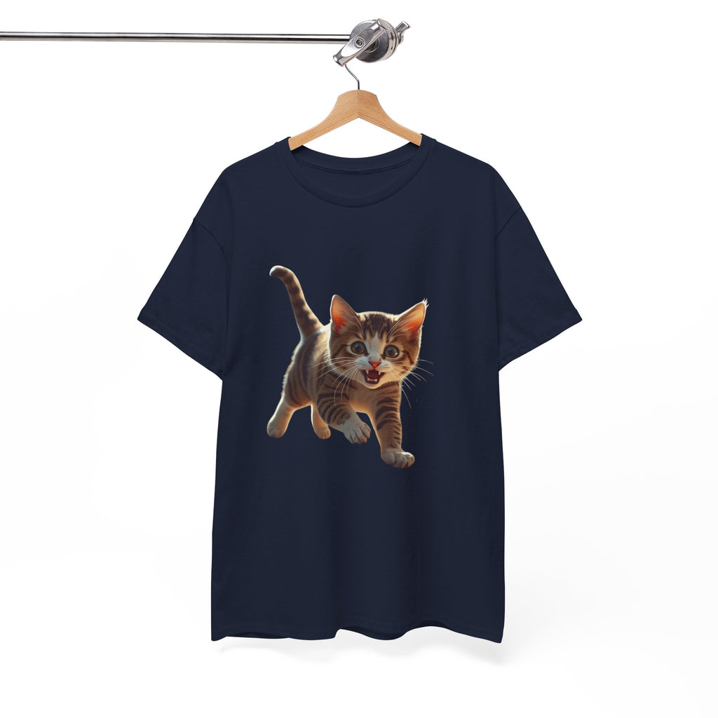 Kitten Graphic Tee — Cute Running Cat T-Shirt for Cat Lovers