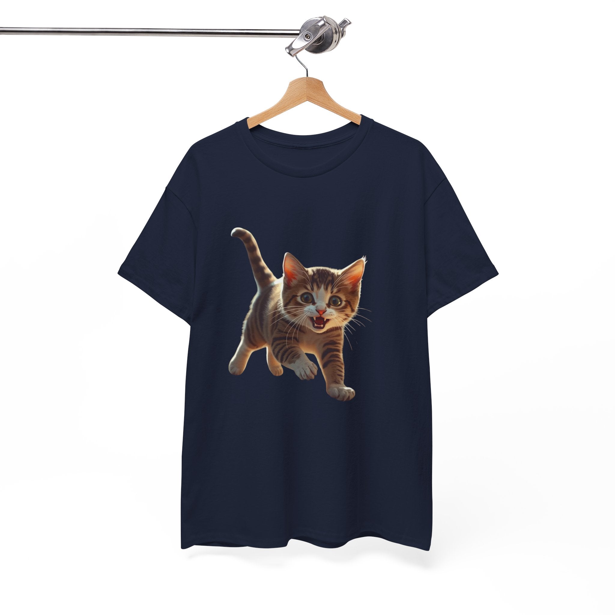 Kitten Graphic Tee — Cute Running Cat T-Shirt for Cat Lovers