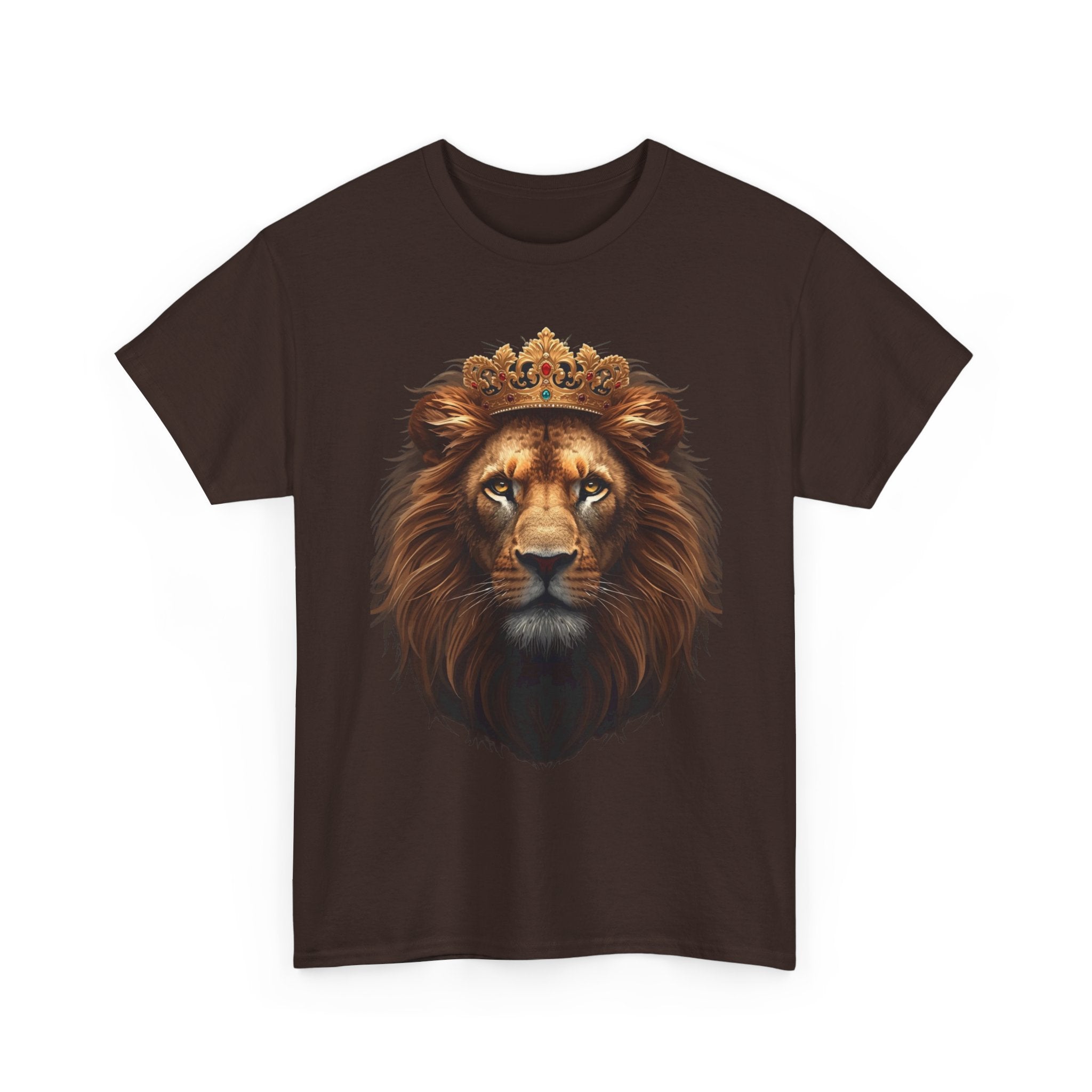 Lion King Crown T-Shirt — Regal Lion Face Graphic Tee
