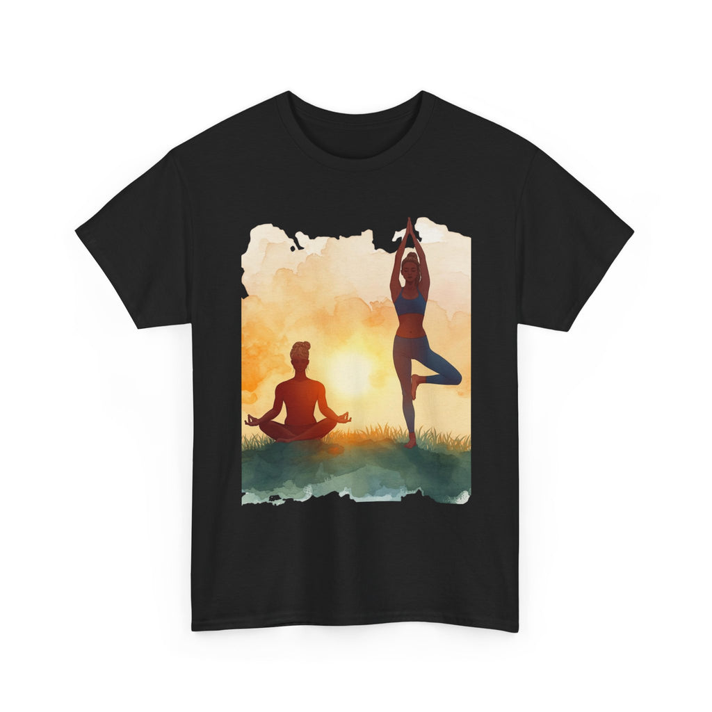 Yoga Sunset Tee — Meditation & Balance T-Shirt