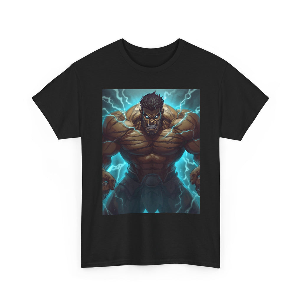 Thunder God Muscle Tee — Electric Hero Graphic T-Shirt