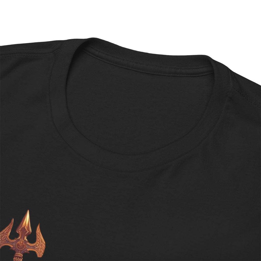 Poseidon Trident Statue T-Shirt — Mythic Sea God Graphic Tee