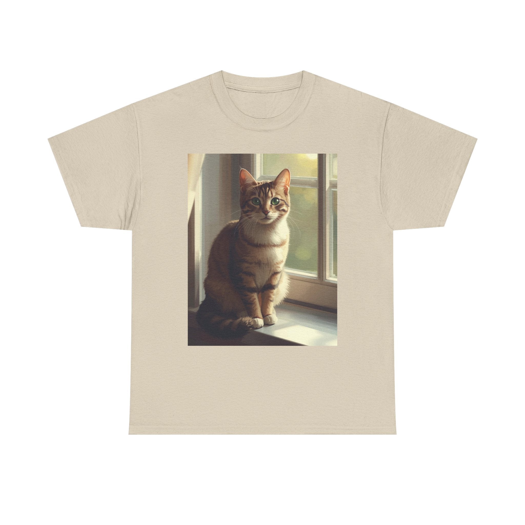 Cat Window Portrait T-Shirt