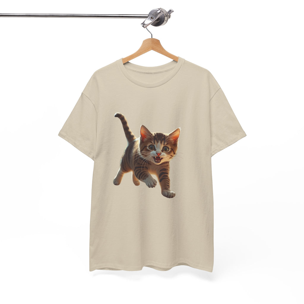 Kitten Graphic Tee — Cute Running Cat T-Shirt for Cat Lovers
