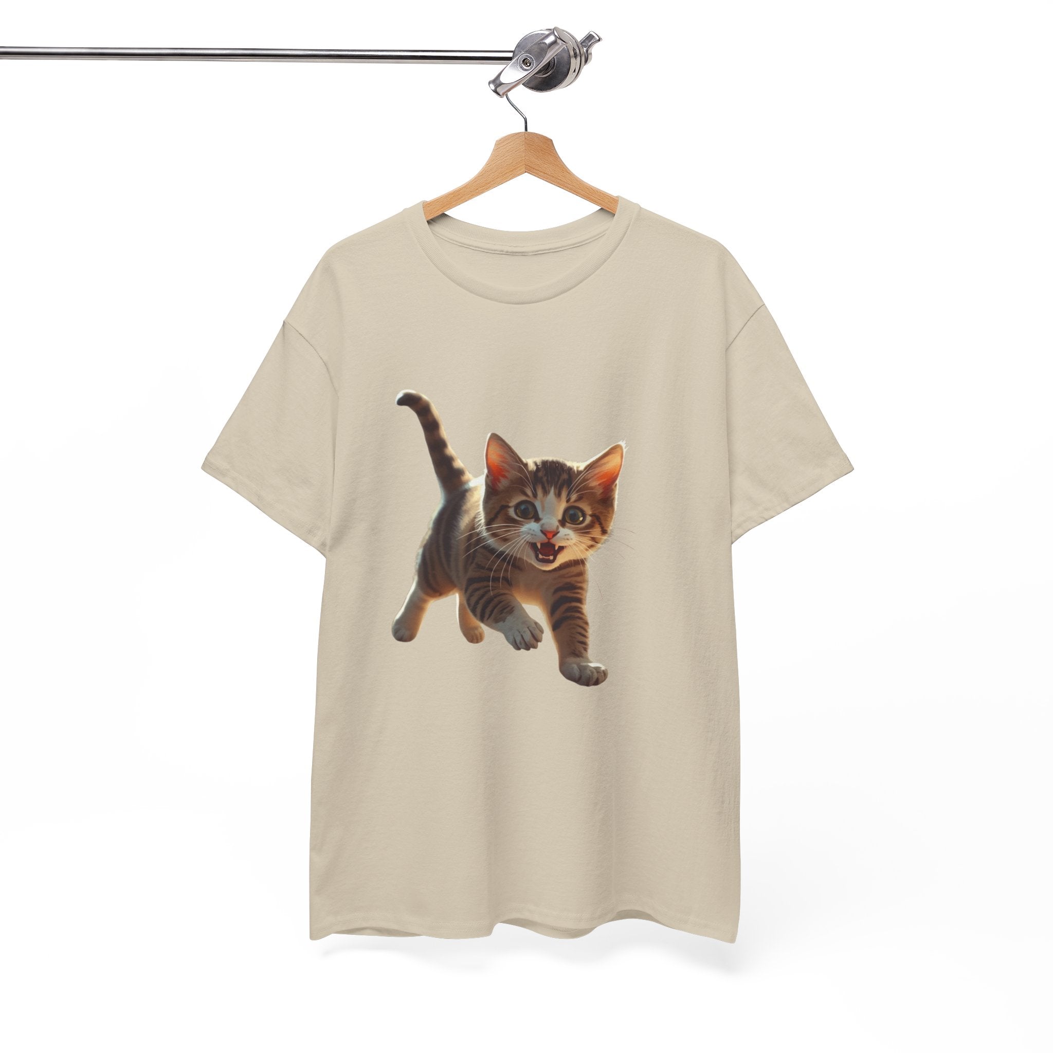 Kitten Graphic Tee — Cute Running Cat T-Shirt for Cat Lovers