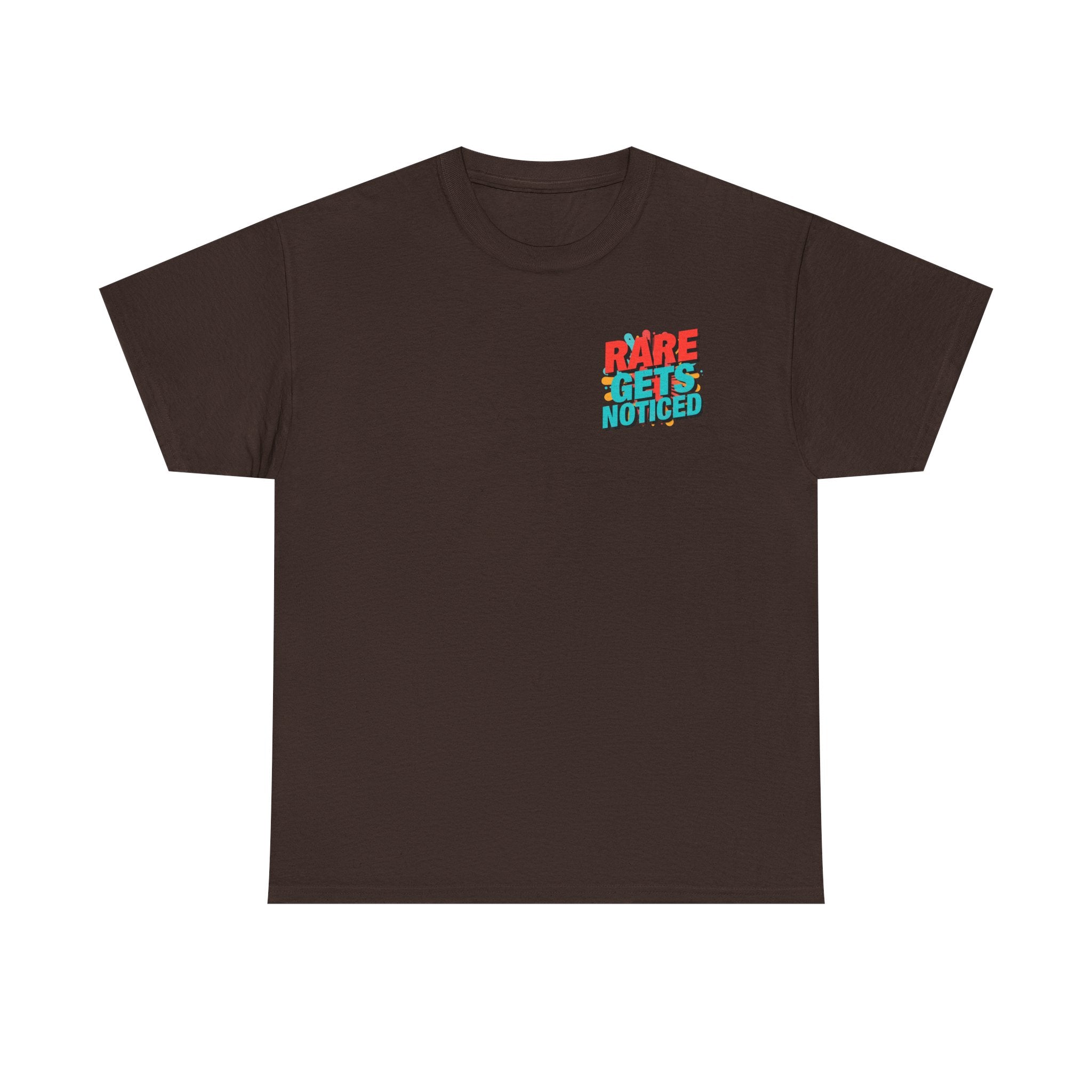 Rare Gets Noticed T-Shirt — Bold Retro Typography Tee