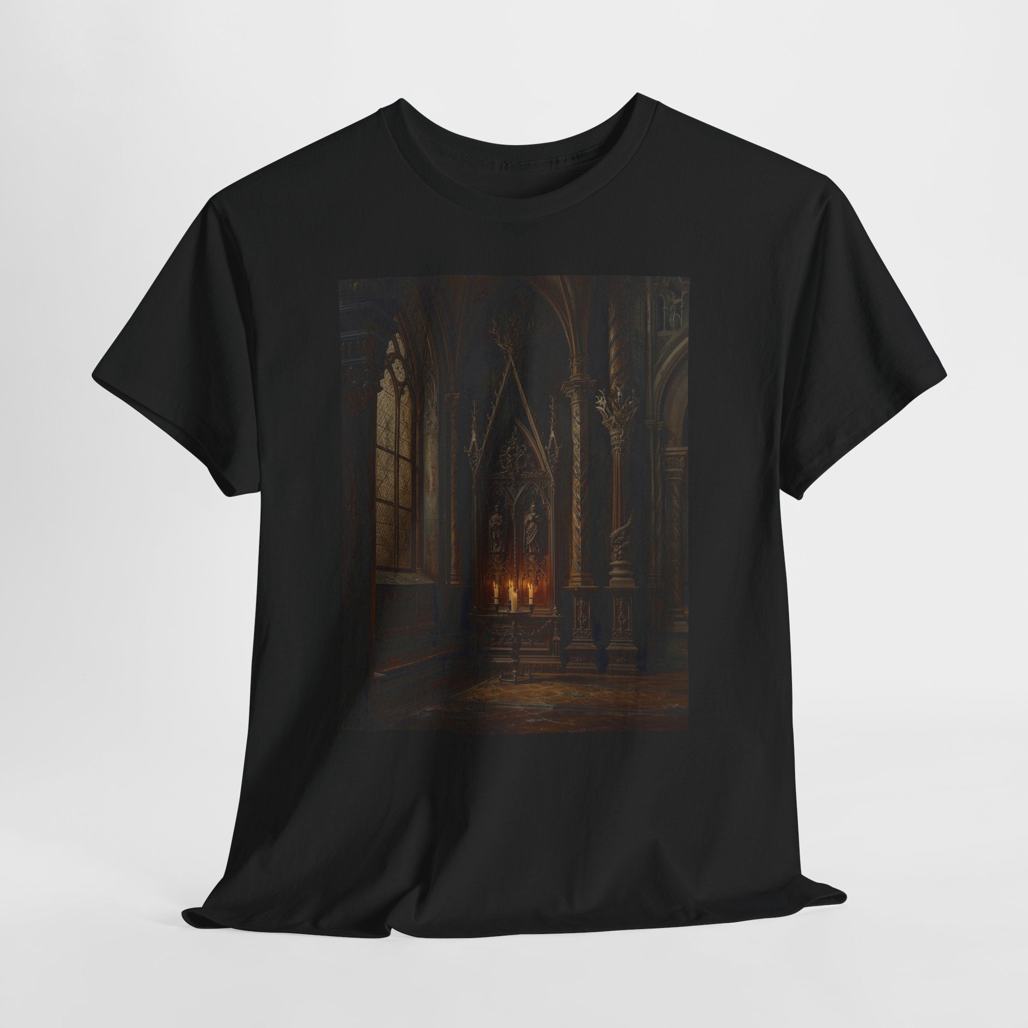 Gothic Cathedral Candlelight T-Shirt