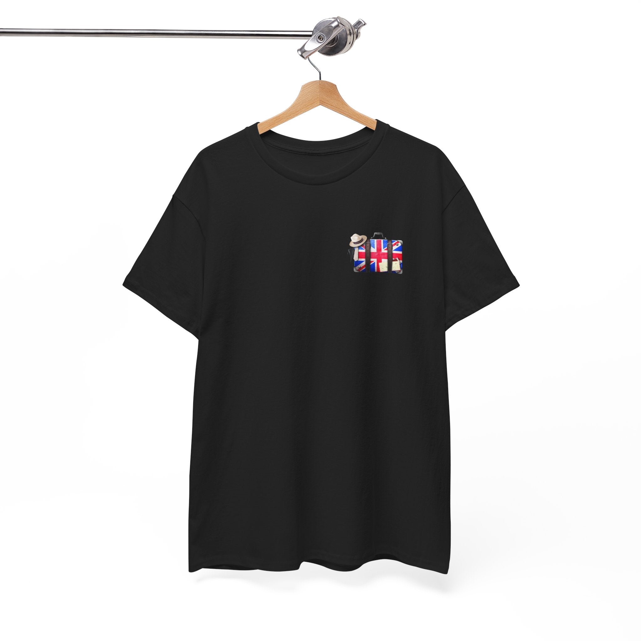 Travel Tee — Union Jack Suitcase Graphic T-Shirt
