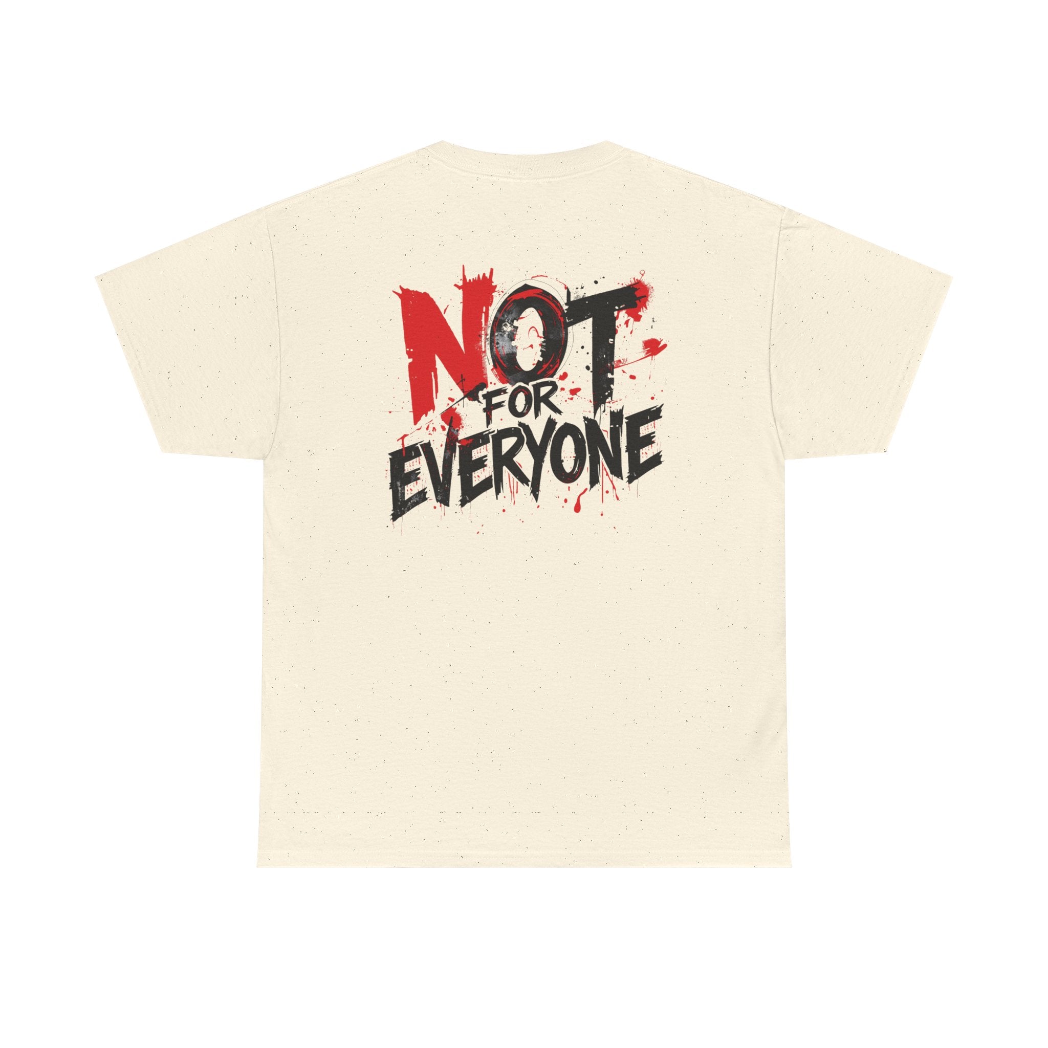 T-Shirt — "Not For Everyone" Graphic Tee (Bold Red & Black)
