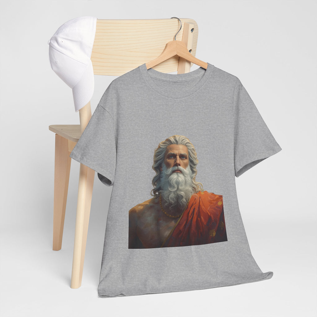 God Portrait T-Shirt — Classical Bearded Deity Art Tee
