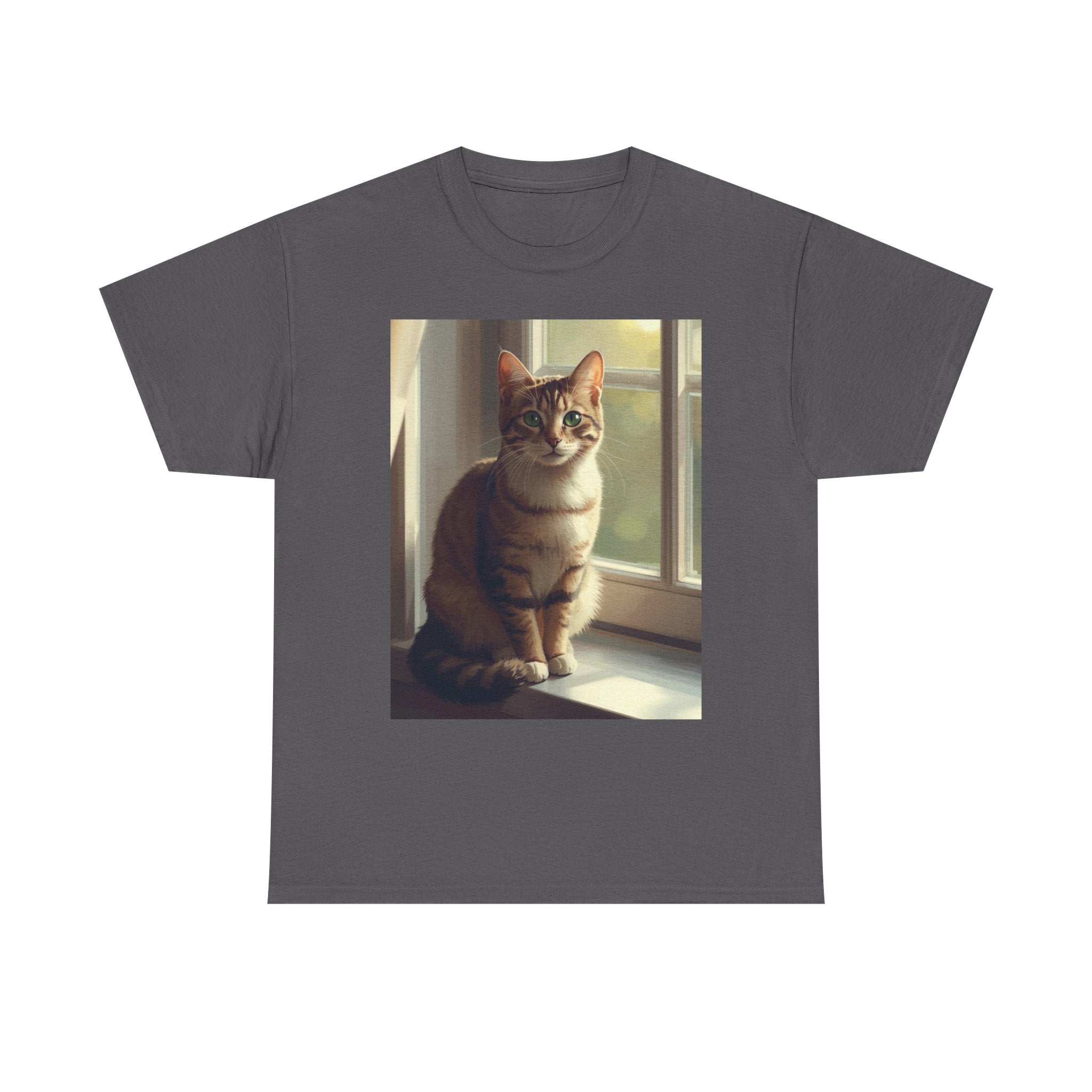 Cat Window Portrait T-Shirt