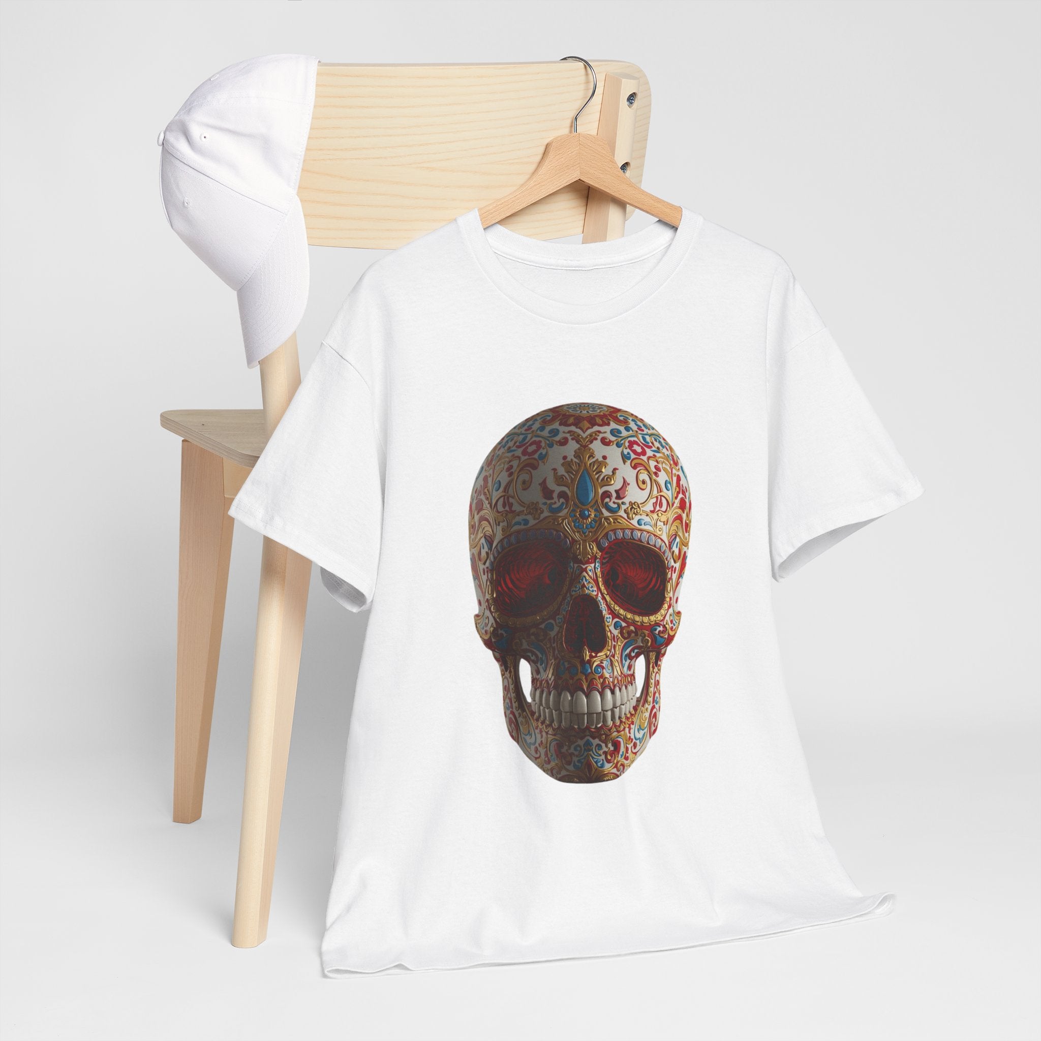 Sugar Skull T-Shirt — Day of the Dead Floral Skull Tee