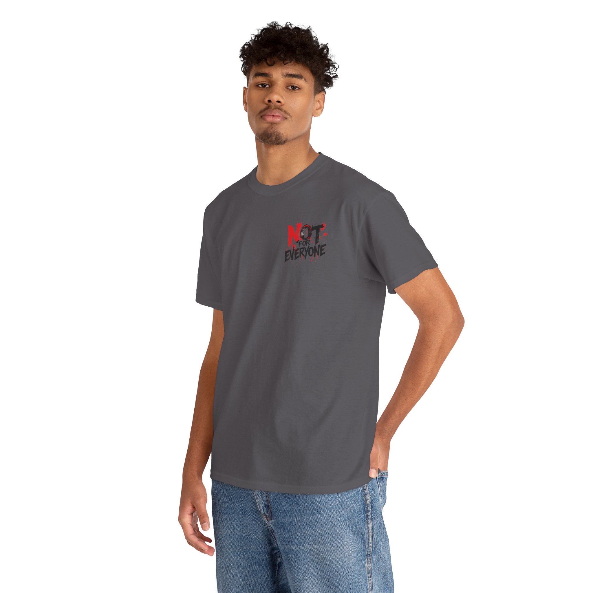 T-Shirt — "Not For Everyone" Graphic Tee (Bold Red & Black)