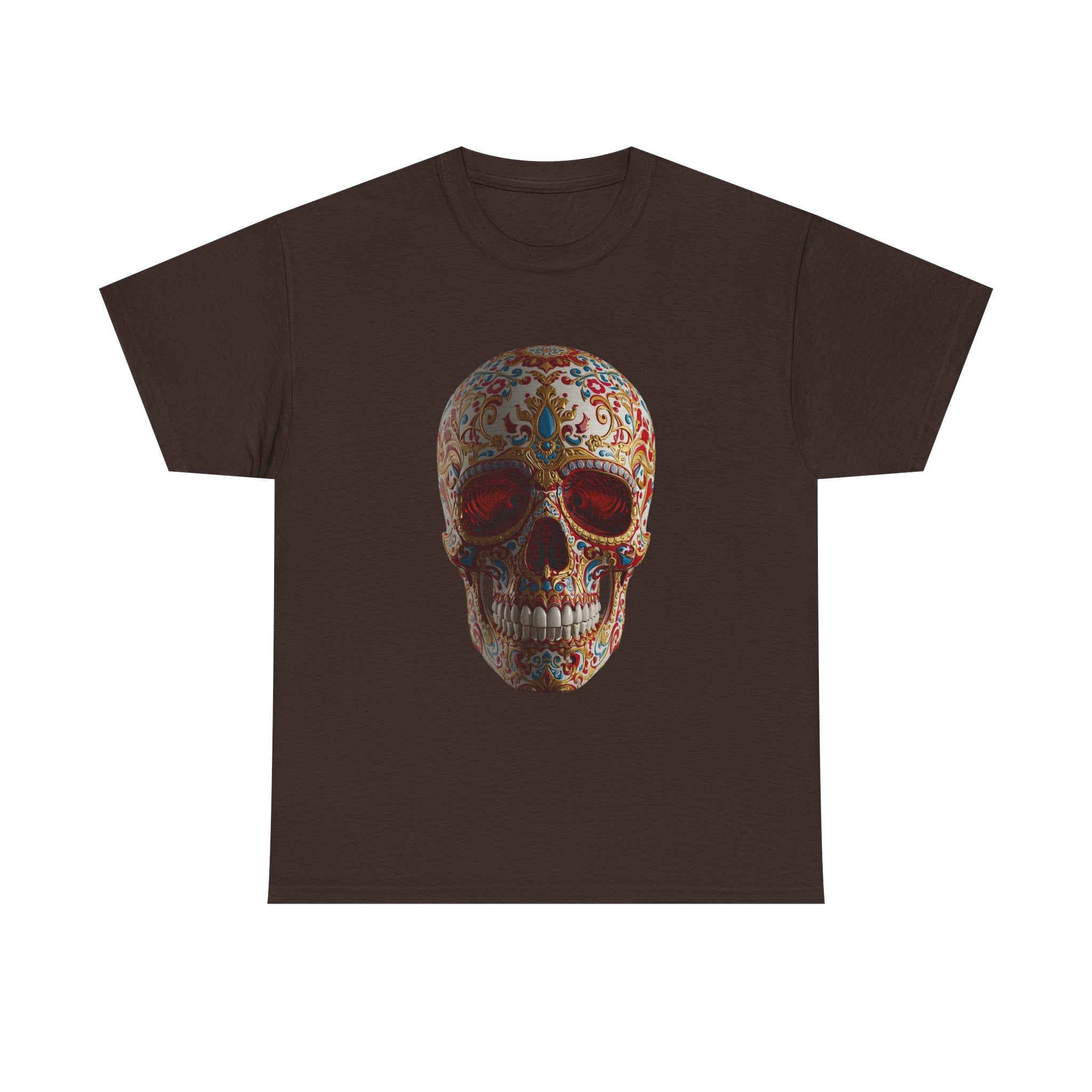 Sugar Skull T-Shirt — Day of the Dead Floral Skull Tee