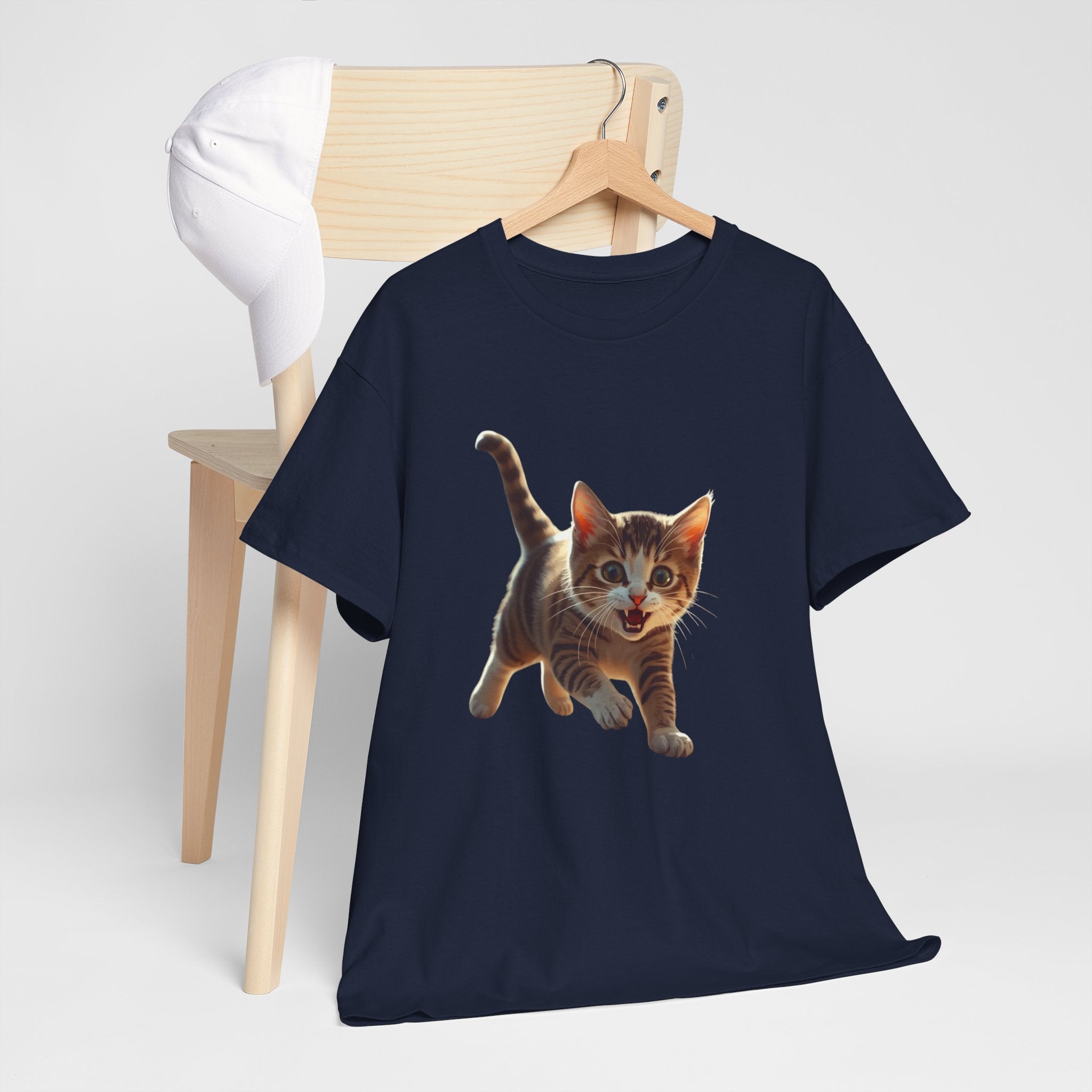 Kitten Graphic Tee — Cute Running Cat T-Shirt for Cat Lovers