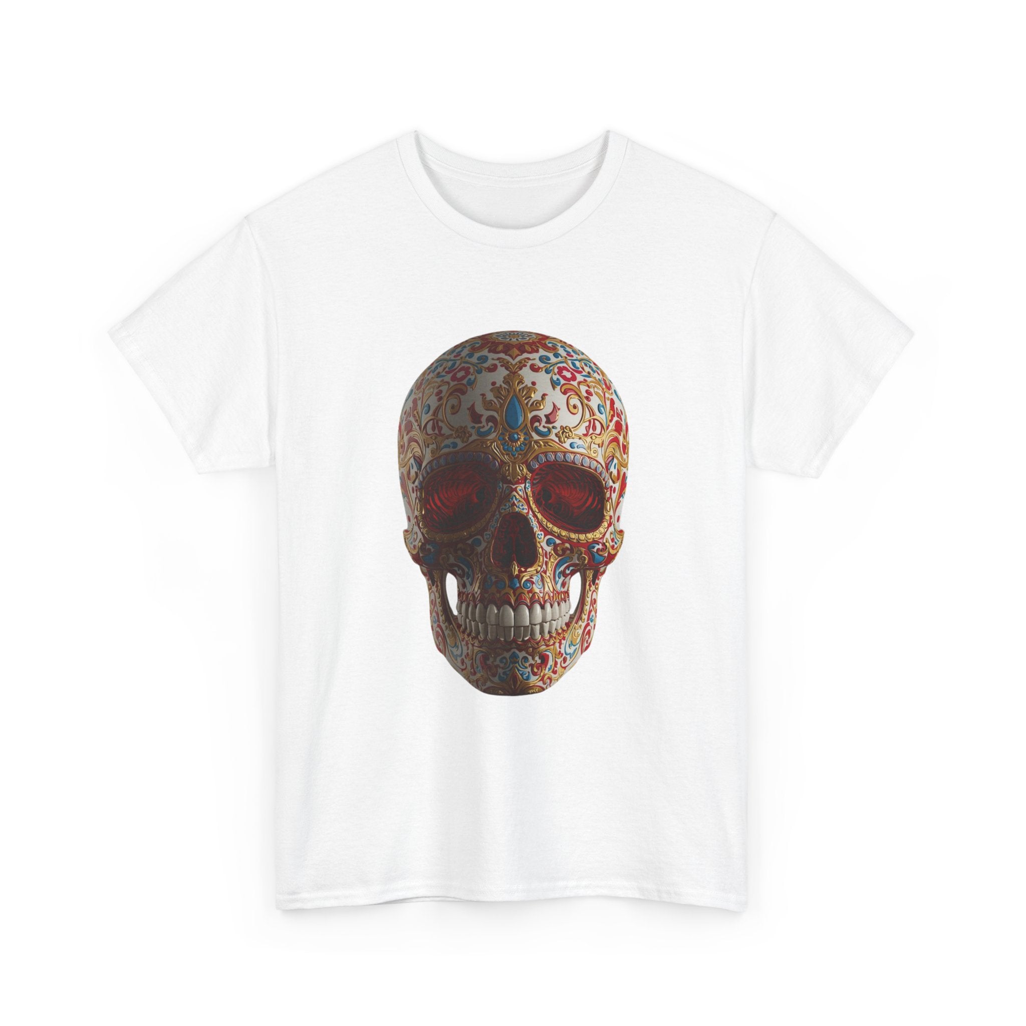 Sugar Skull T-Shirt — Day of the Dead Floral Skull Tee