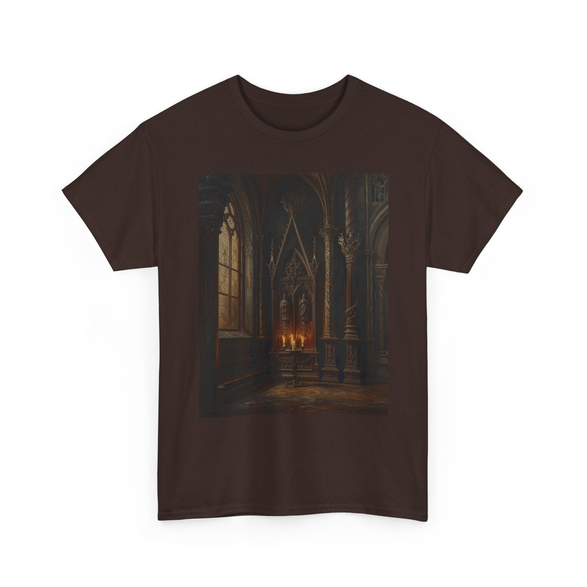 Gothic Cathedral Candlelight T-Shirt