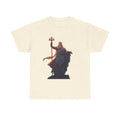 Poseidon Trident Statue T-Shirt — Mythic Sea God Graphic Tee