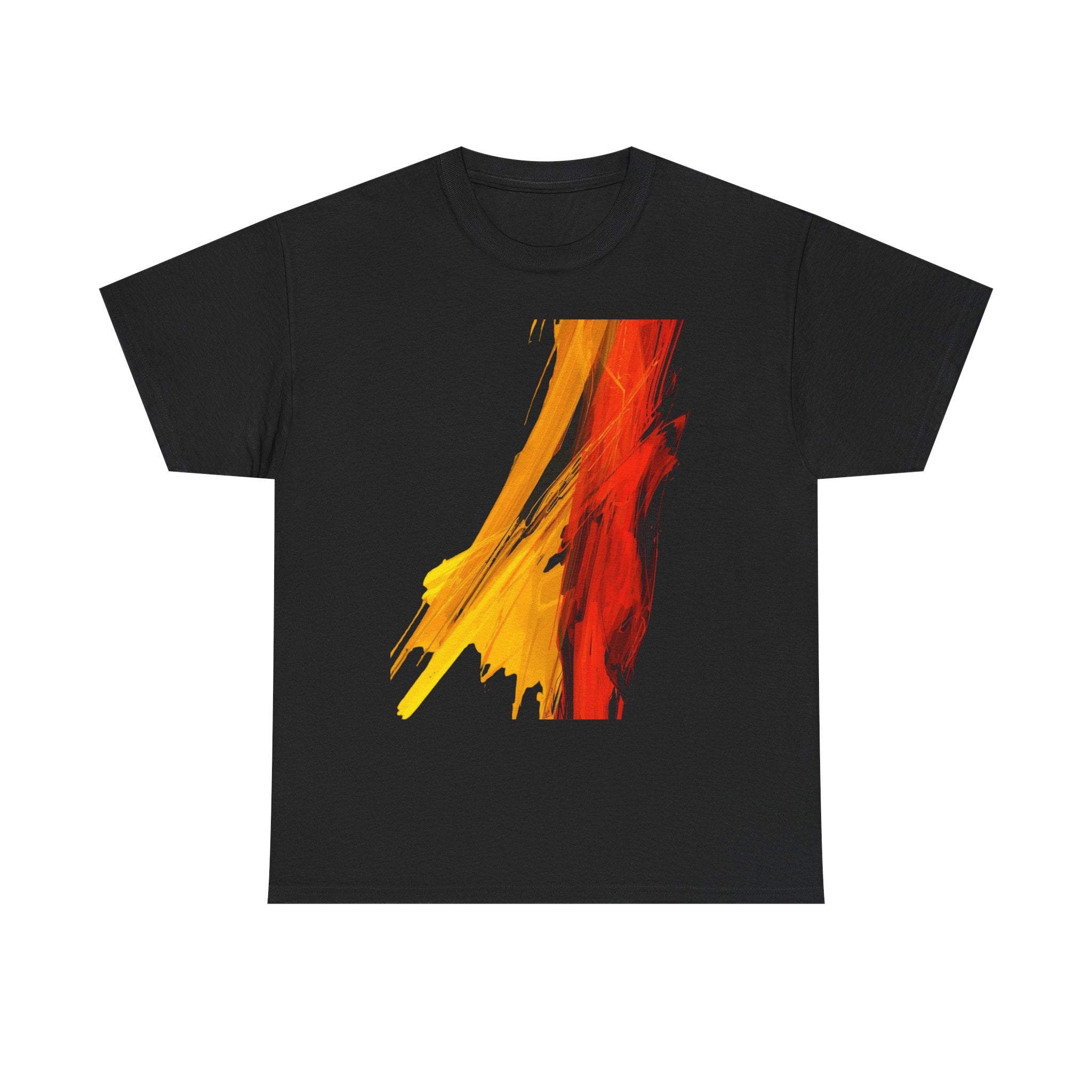 Abstract Flame Brushstroke T‑Shirt