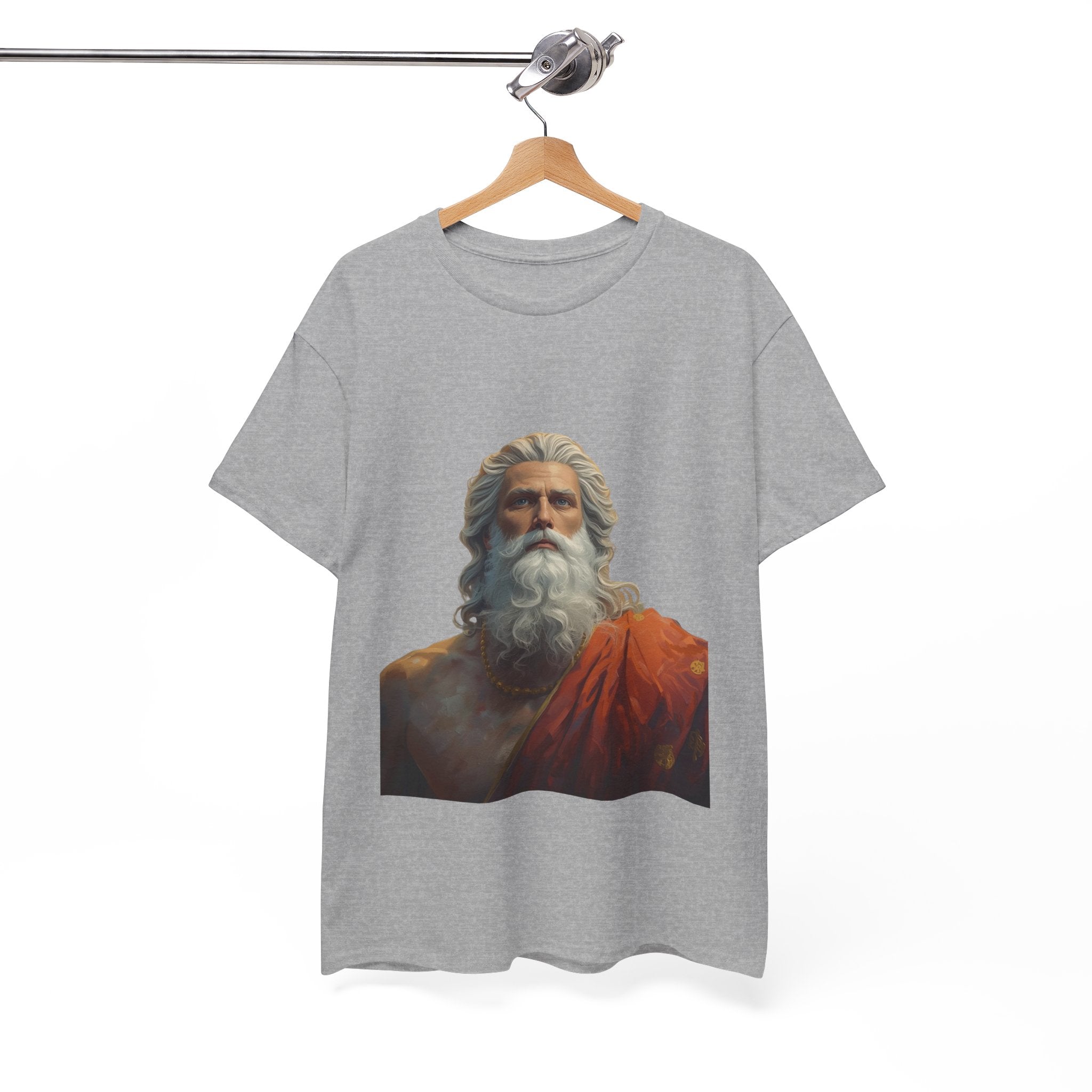 God Portrait T-Shirt — Classical Bearded Deity Art Tee