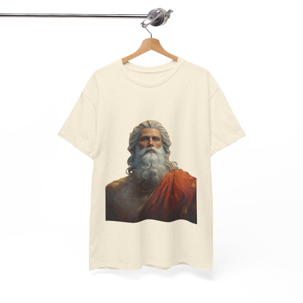 God Portrait T-Shirt — Classical Bearded Deity Art Tee