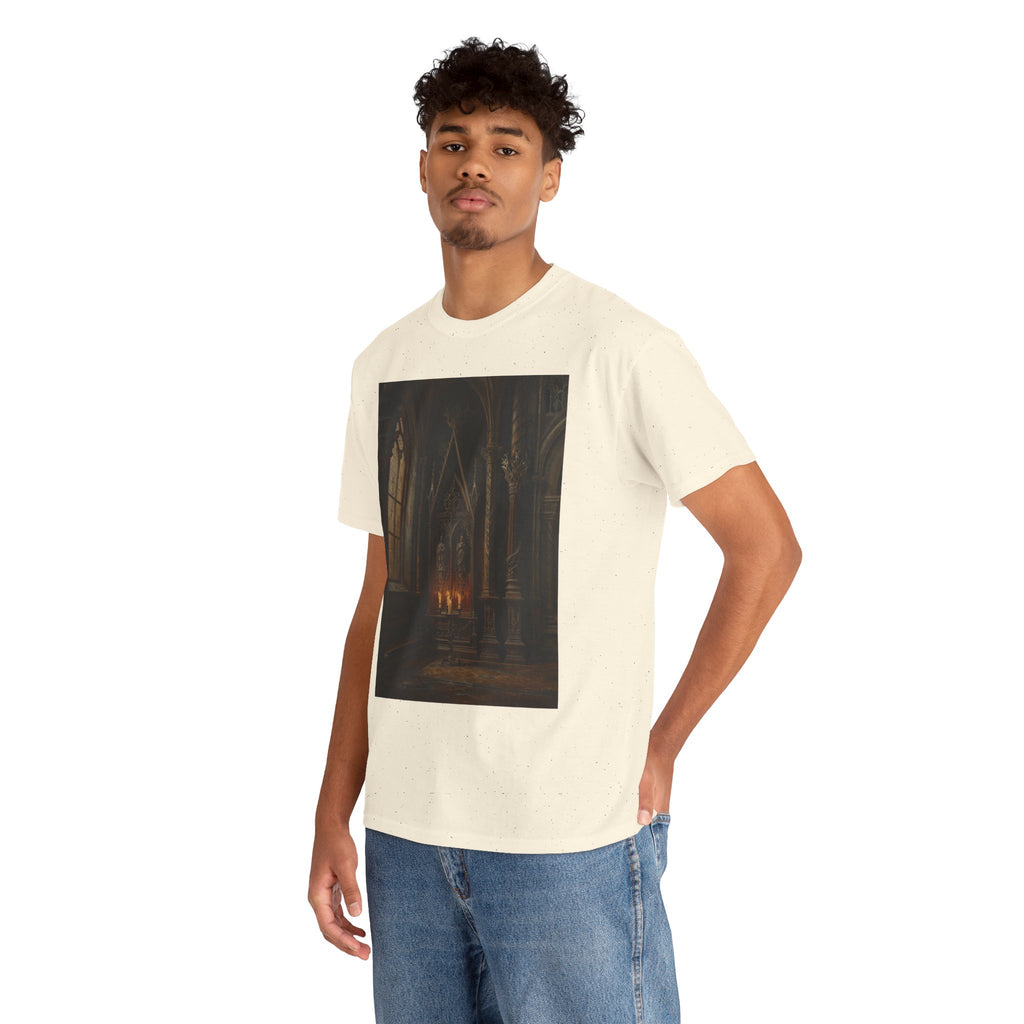 Gothic Cathedral Candlelight T-Shirt