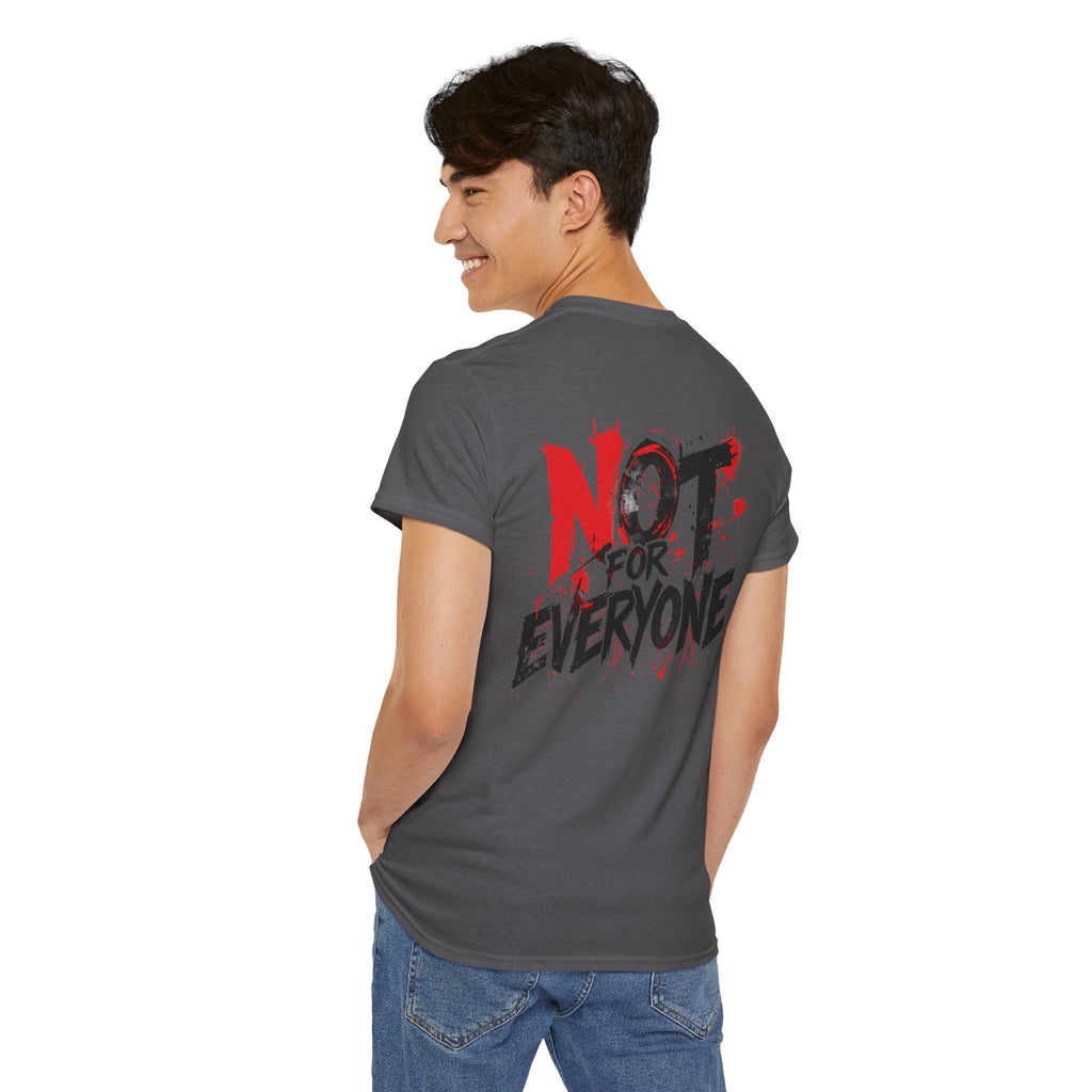 T-Shirt — "Not For Everyone" Graphic Tee (Bold Red & Black)