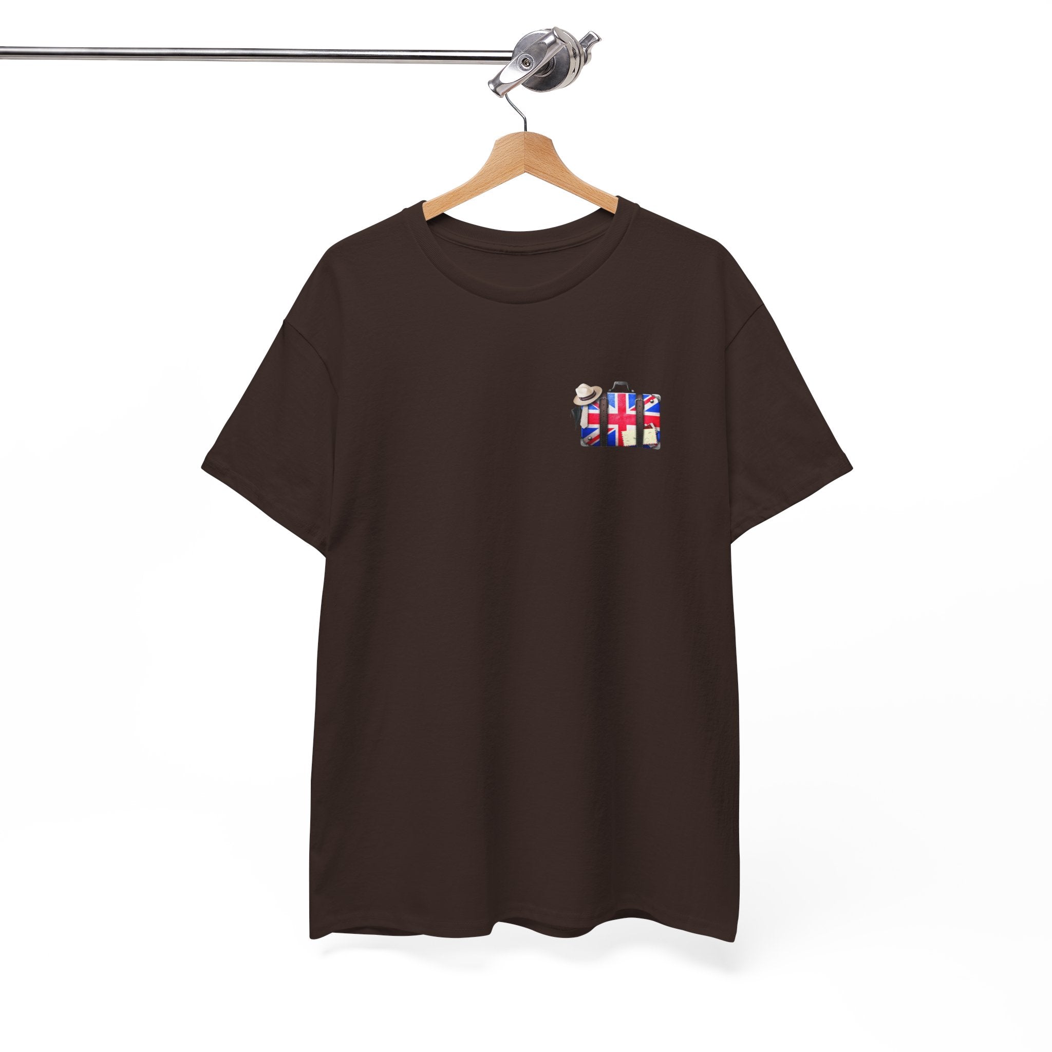 Travel Tee — Union Jack Suitcase Graphic T-Shirt