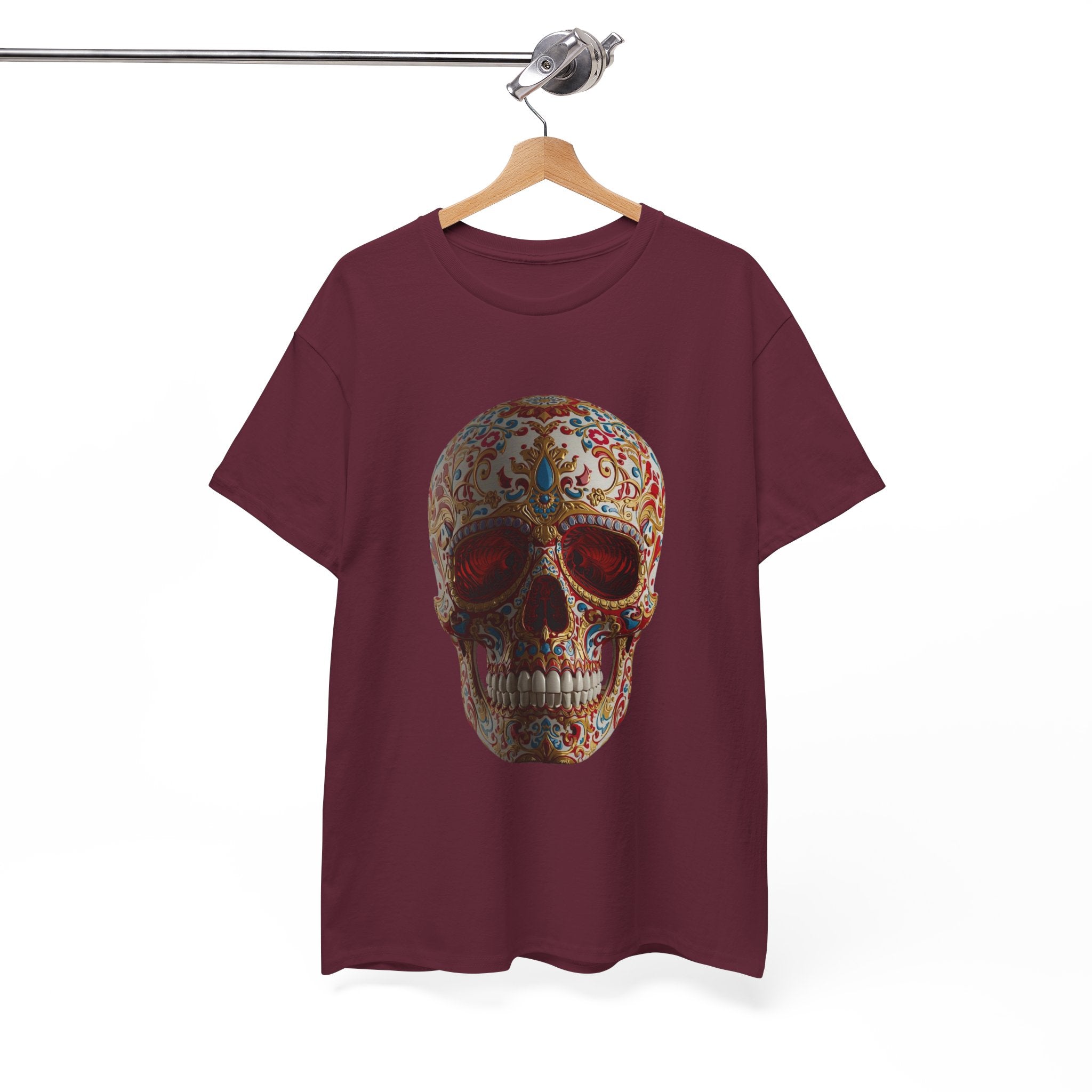 Sugar Skull T-Shirt — Day of the Dead Floral Skull Tee