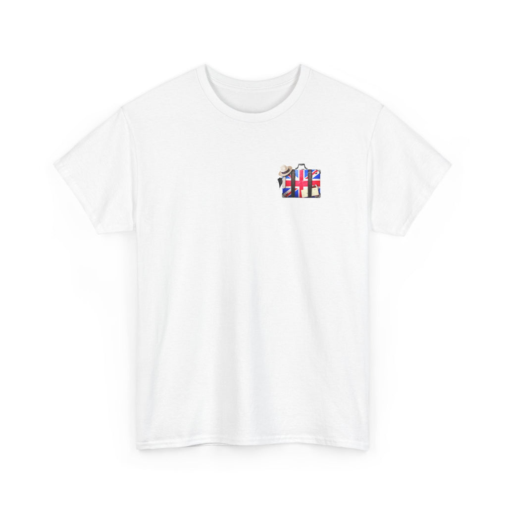 Travel Tee — Union Jack Suitcase Graphic T-Shirt