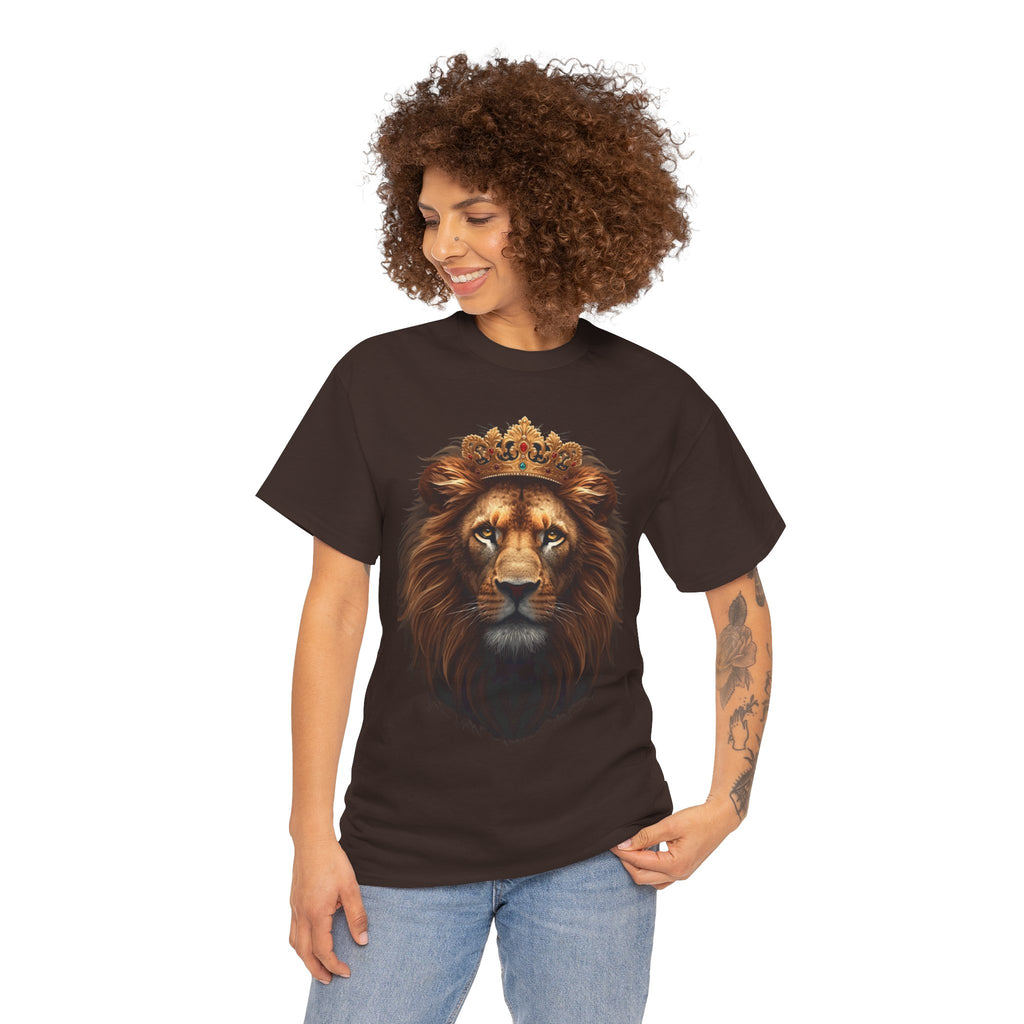 Lion King Crown T-Shirt — Regal Lion Face Graphic Tee