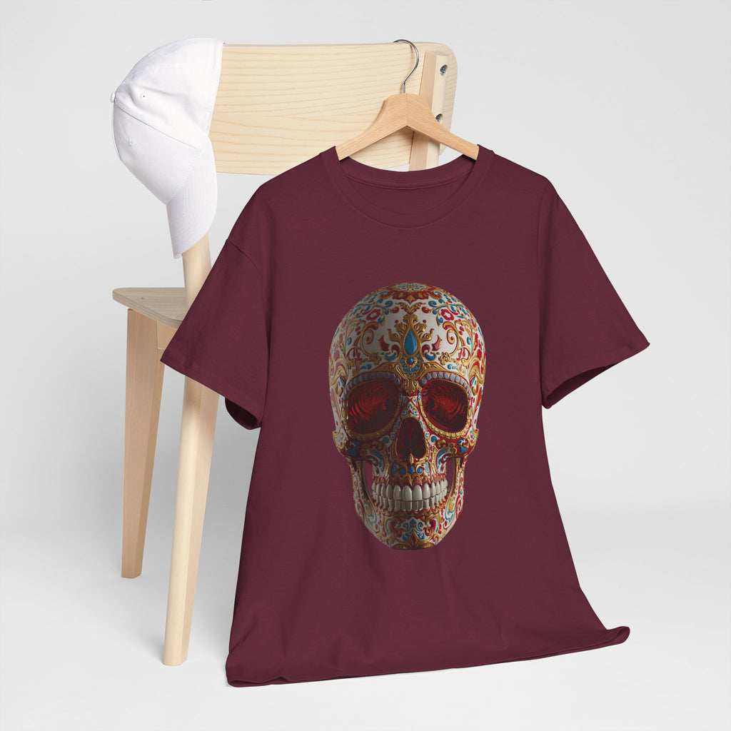 Sugar Skull T-Shirt — Day of the Dead Floral Skull Tee