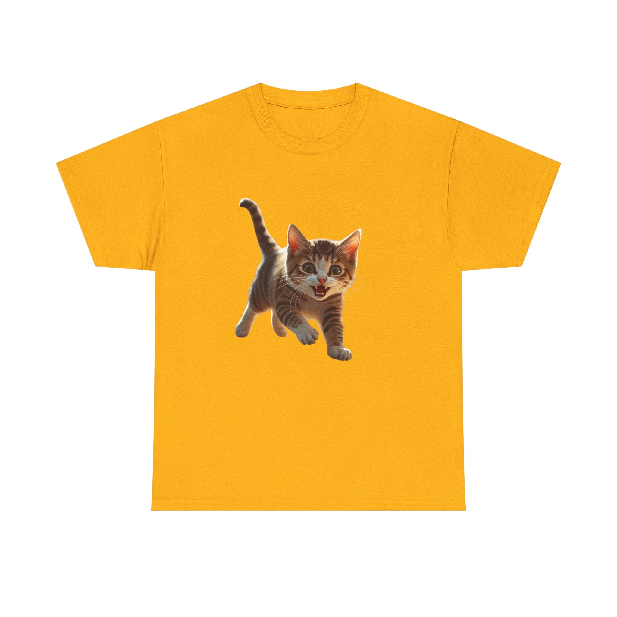 Kitten Graphic Tee — Cute Running Cat T-Shirt for Cat Lovers