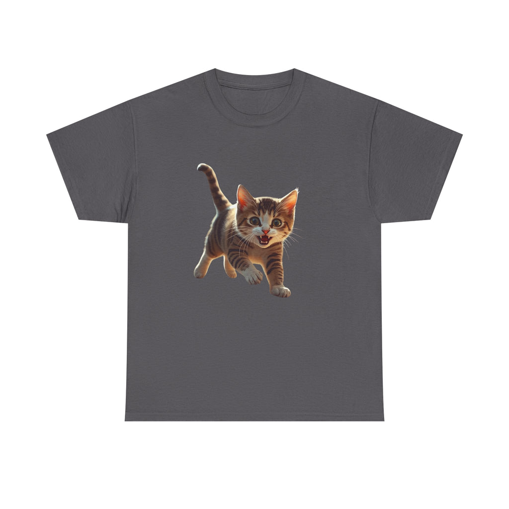 Kitten Graphic Tee — Cute Running Cat T-Shirt for Cat Lovers
