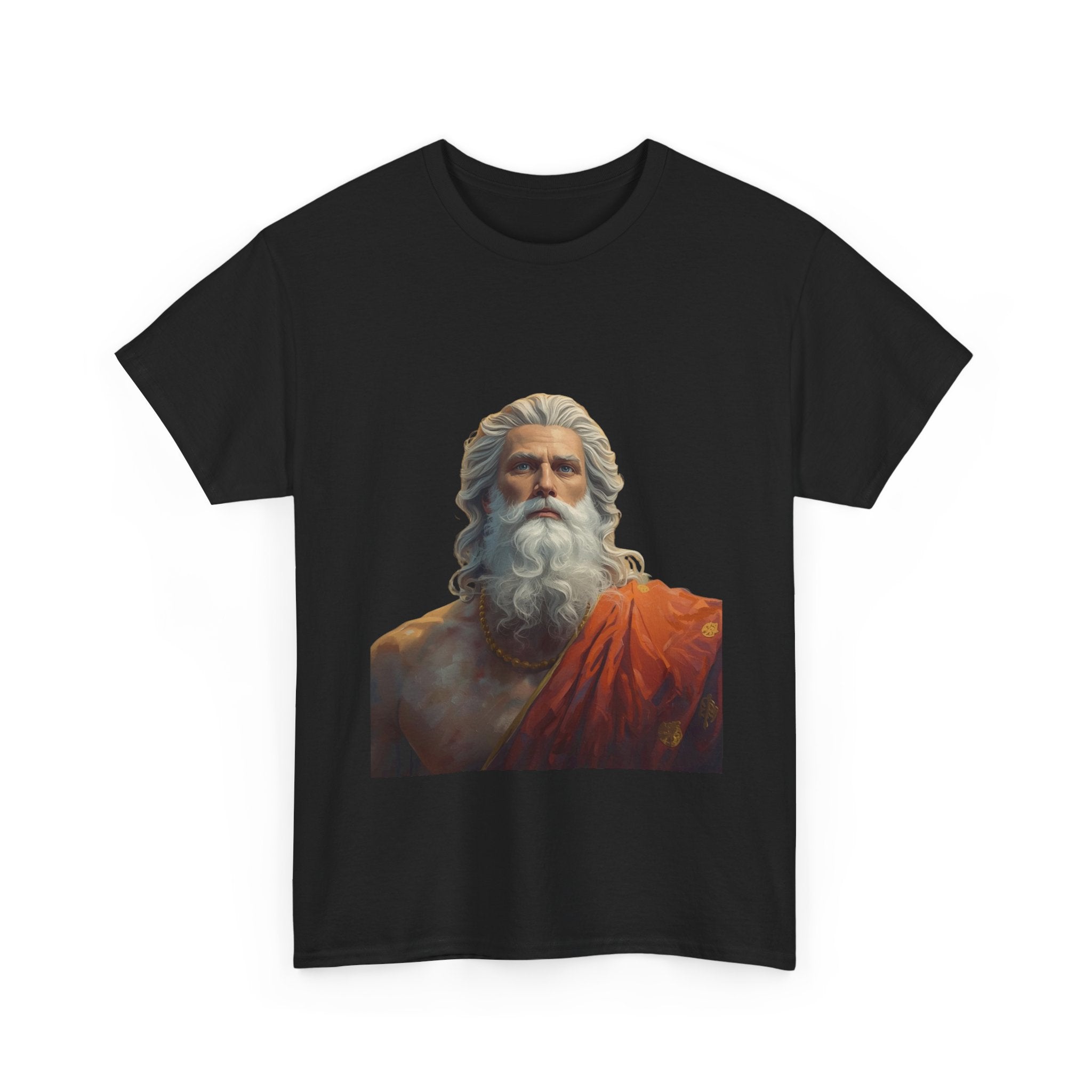 God Portrait T-Shirt — Classical Bearded Deity Art Tee