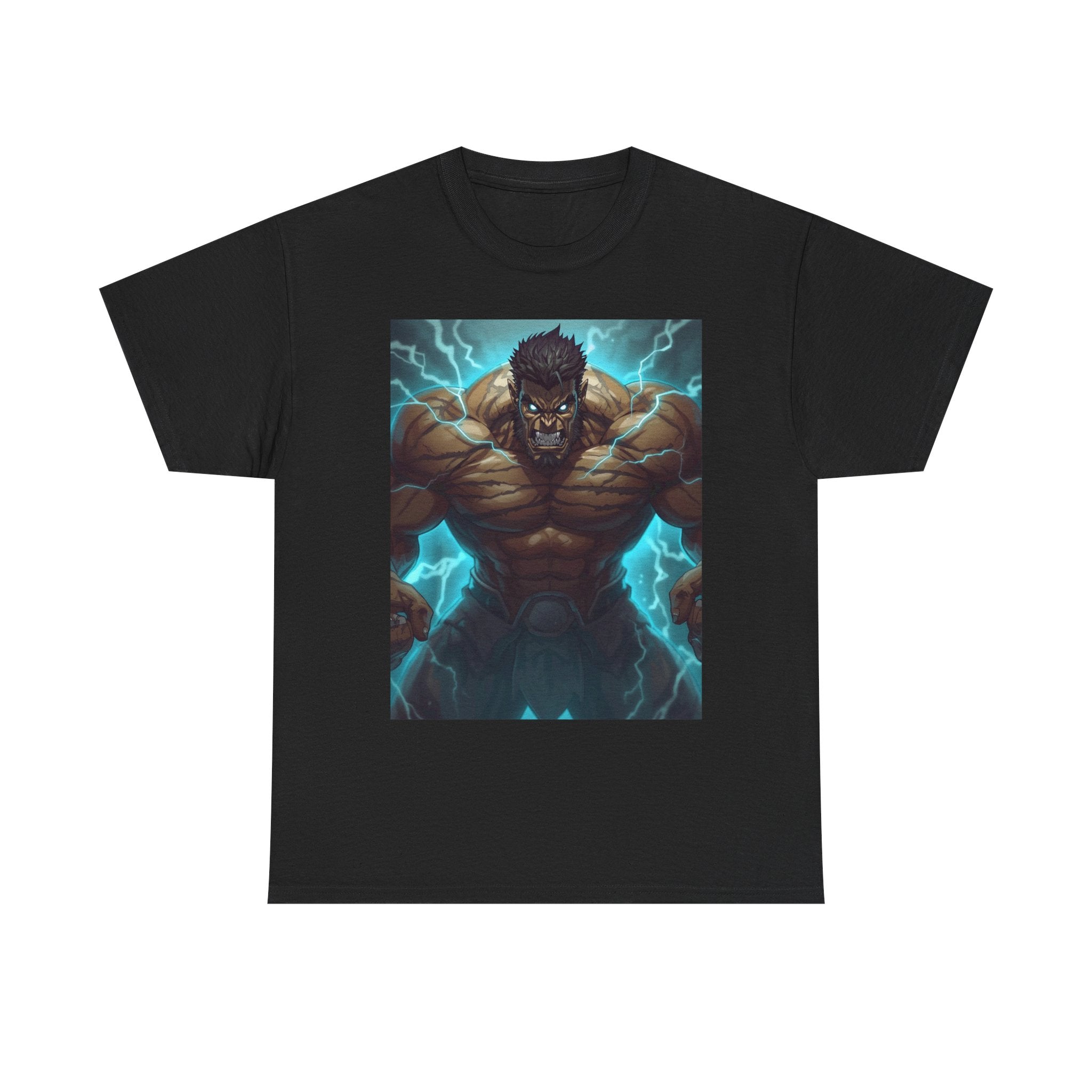 Thunder God Muscle Tee — Electric Hero Graphic T-Shirt