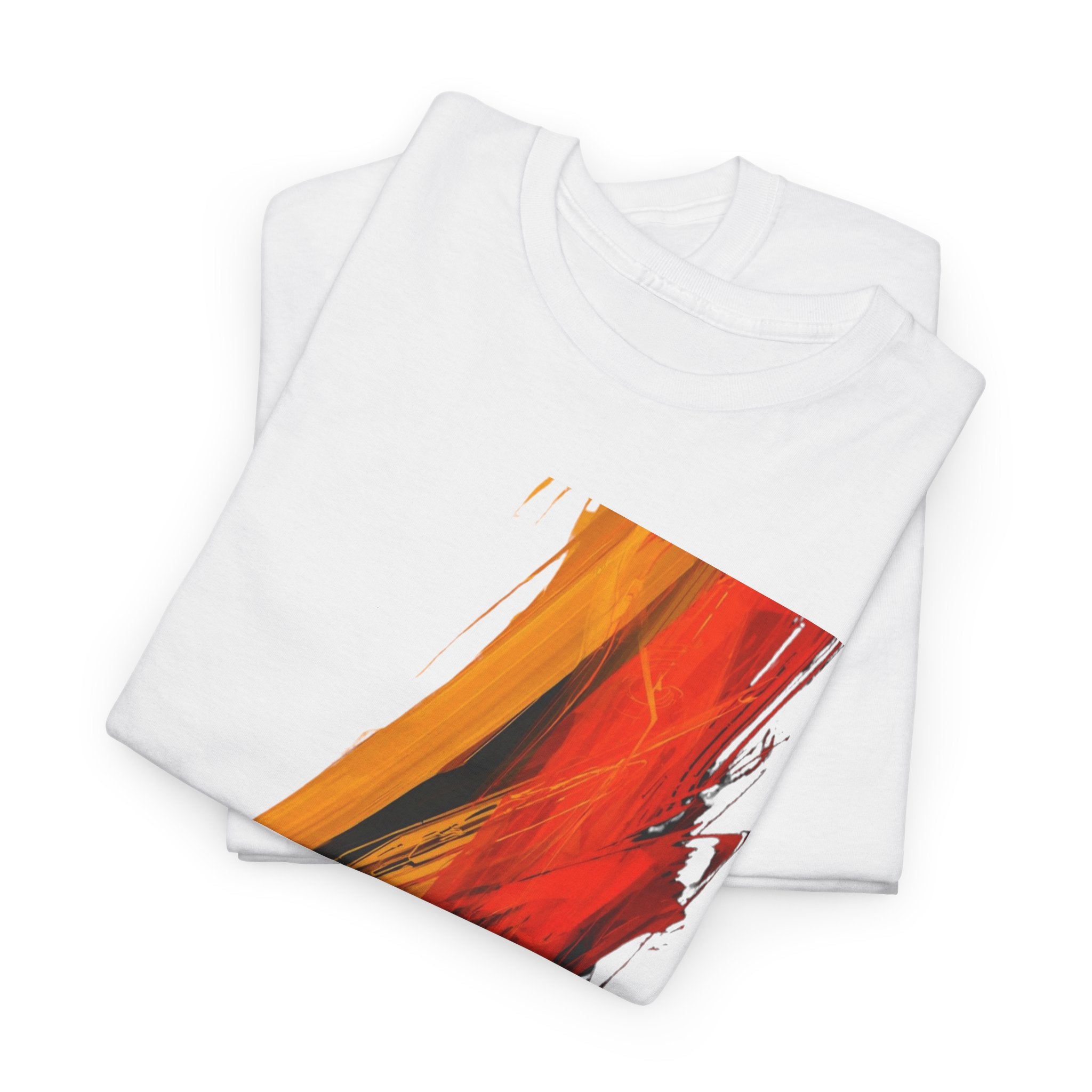 Abstract Flame Brushstroke T‑Shirt